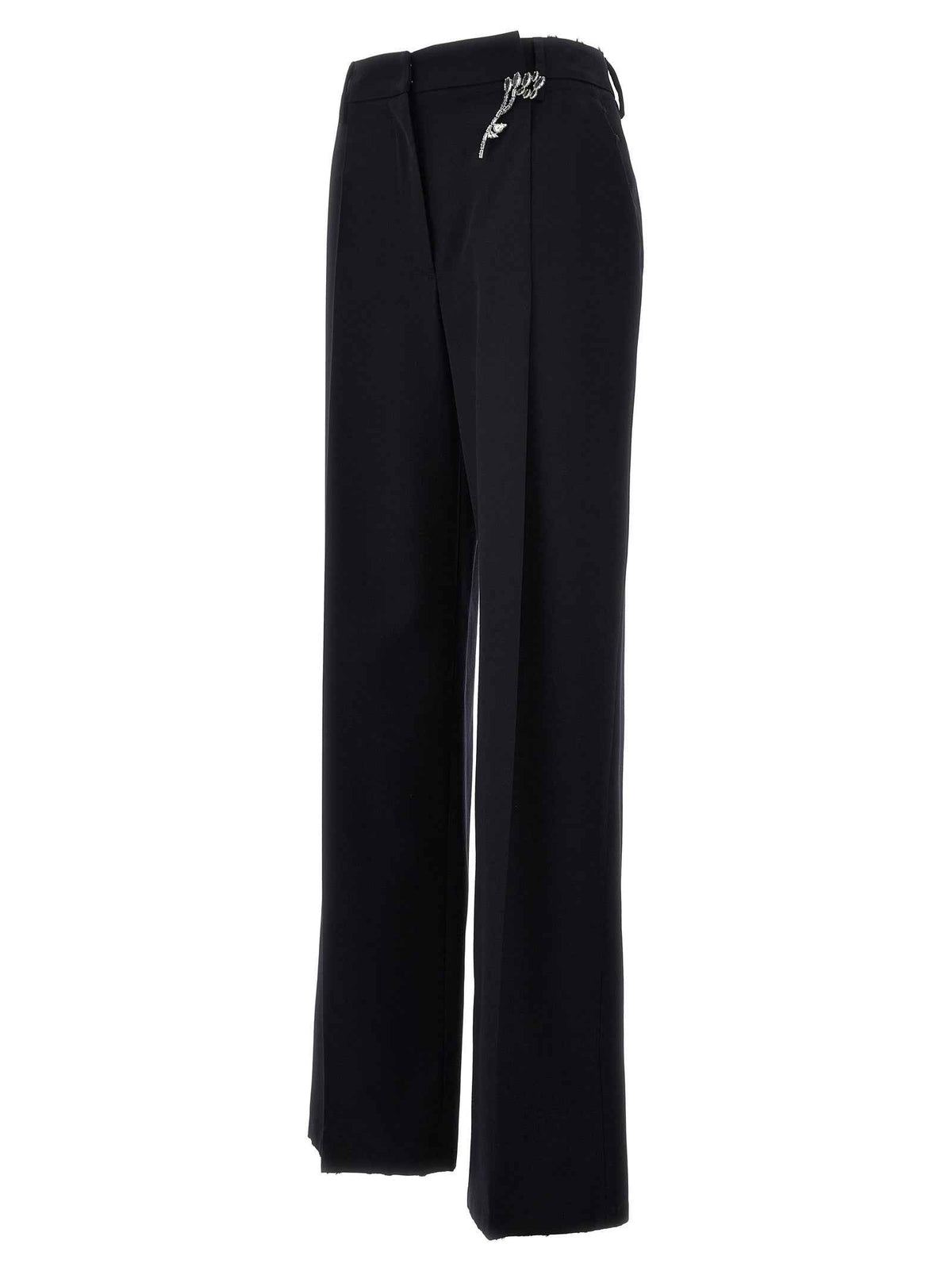Prada Blue Wool Casual Pants