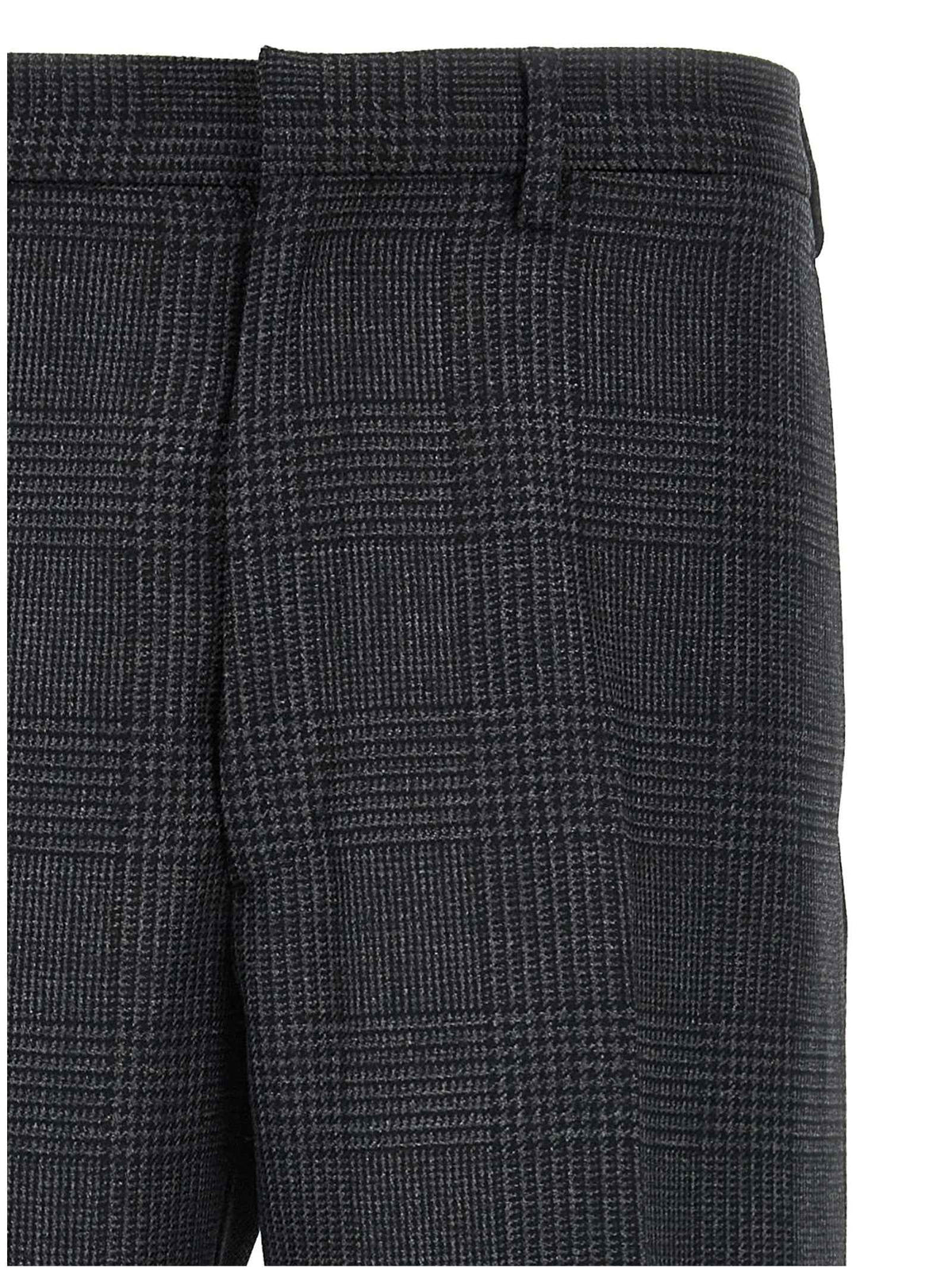 Prada Gray Virgin Wool Dress Pants