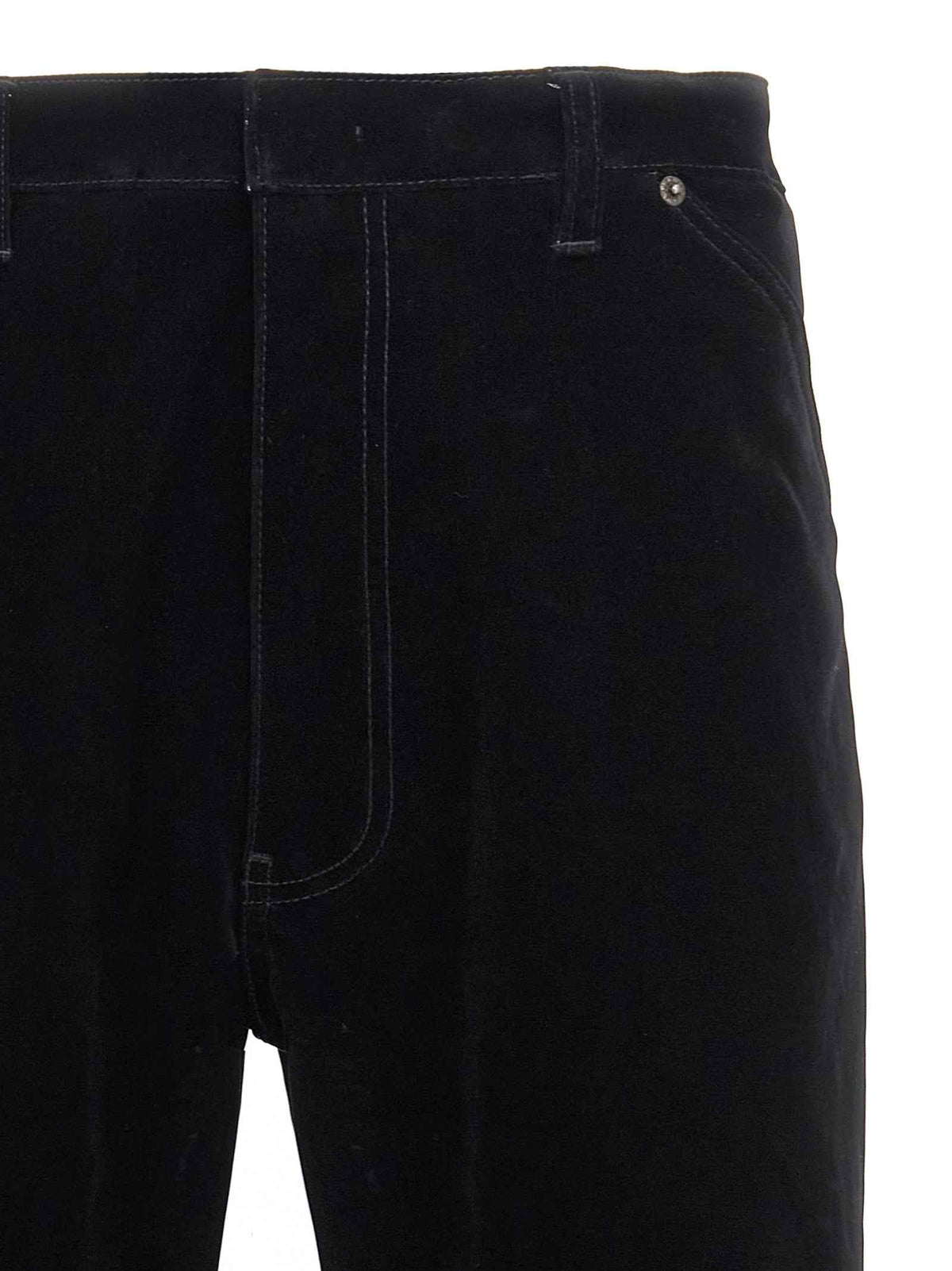Prada Black Cotton Casual Pants