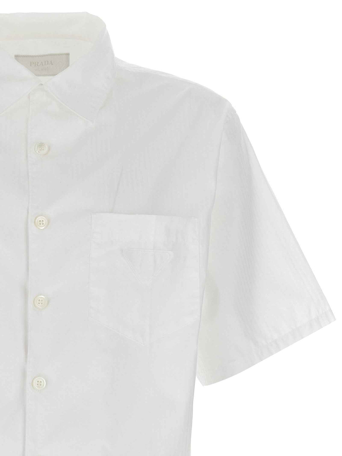 Prada White Cotton Blouse