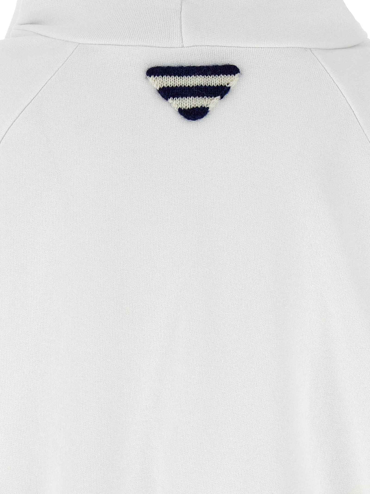 Prada White Cotton Sweatshirt
