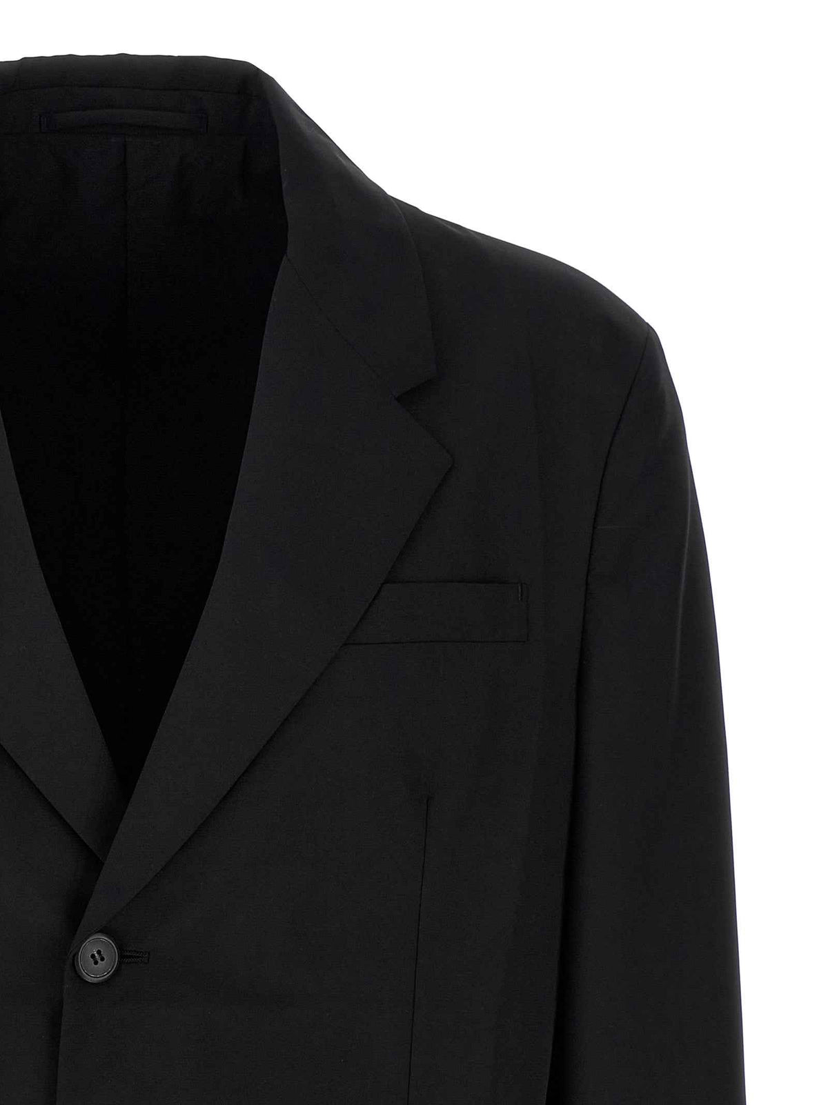 Prada Black Virgin Wool Blazer