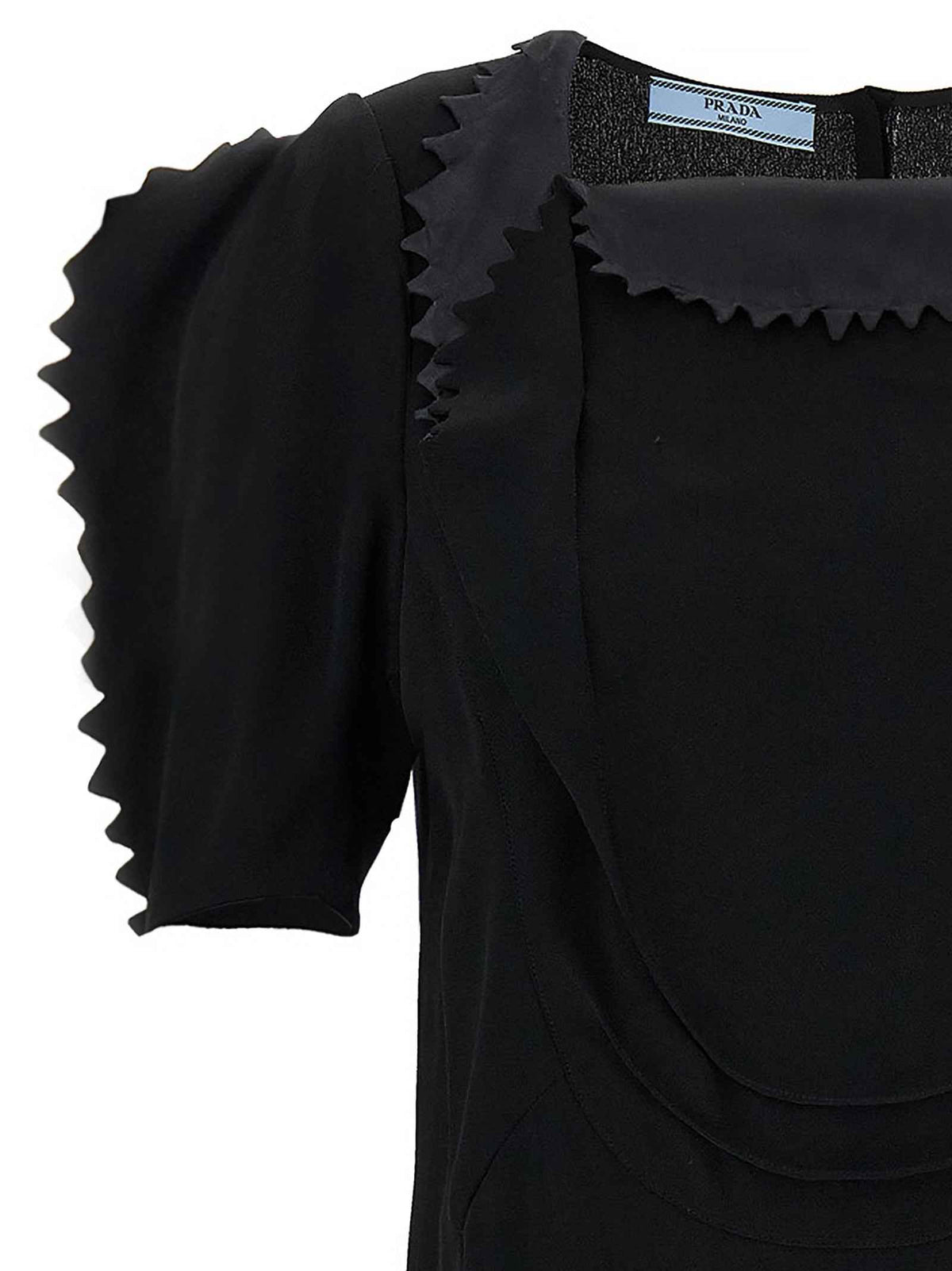 Prada Black Viscose Tank Tops