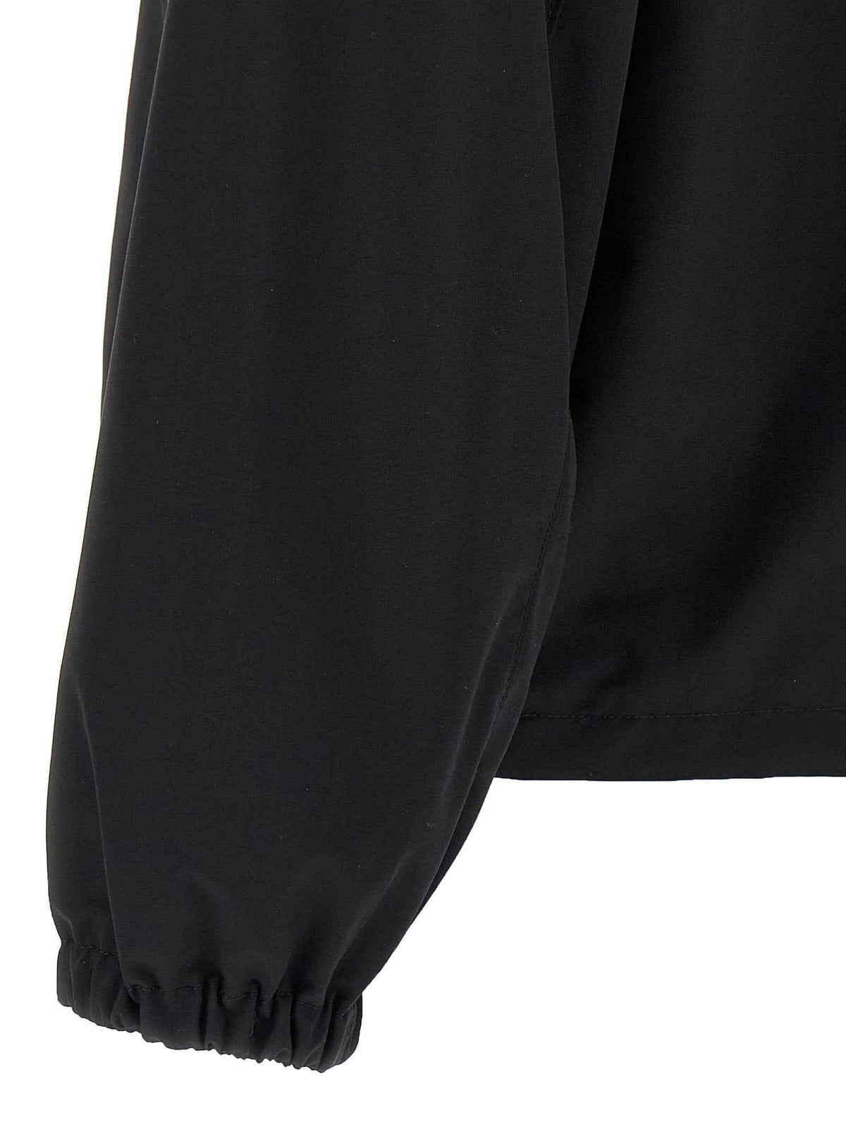 Prada Black Virgin Wool Full-Length Jacket