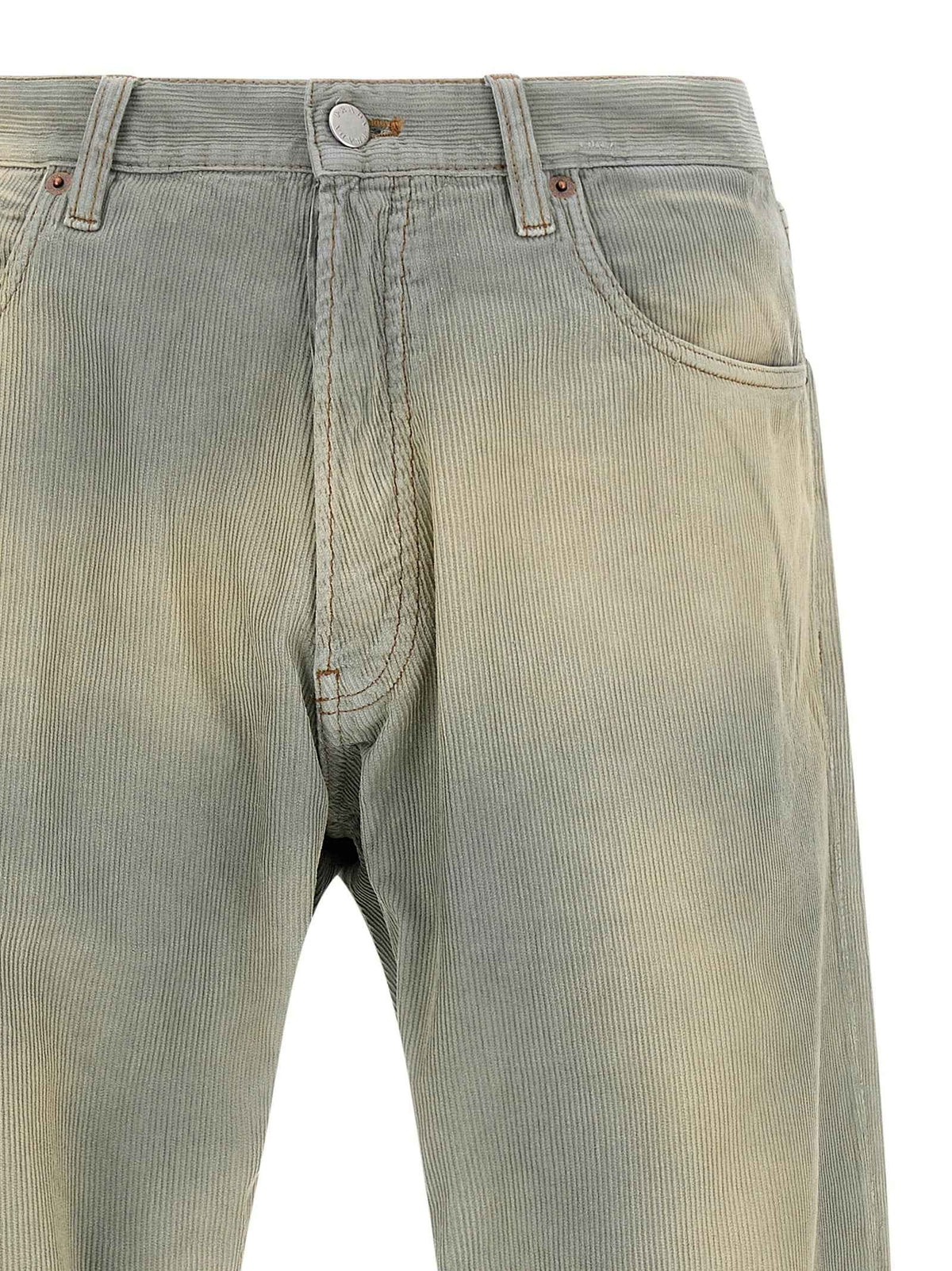 Prada Blue Cotton Casual Pants