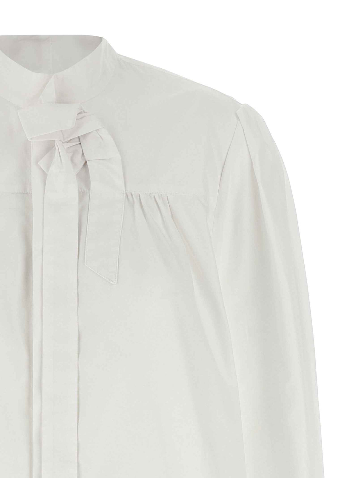 Prada White Cotton Blouse