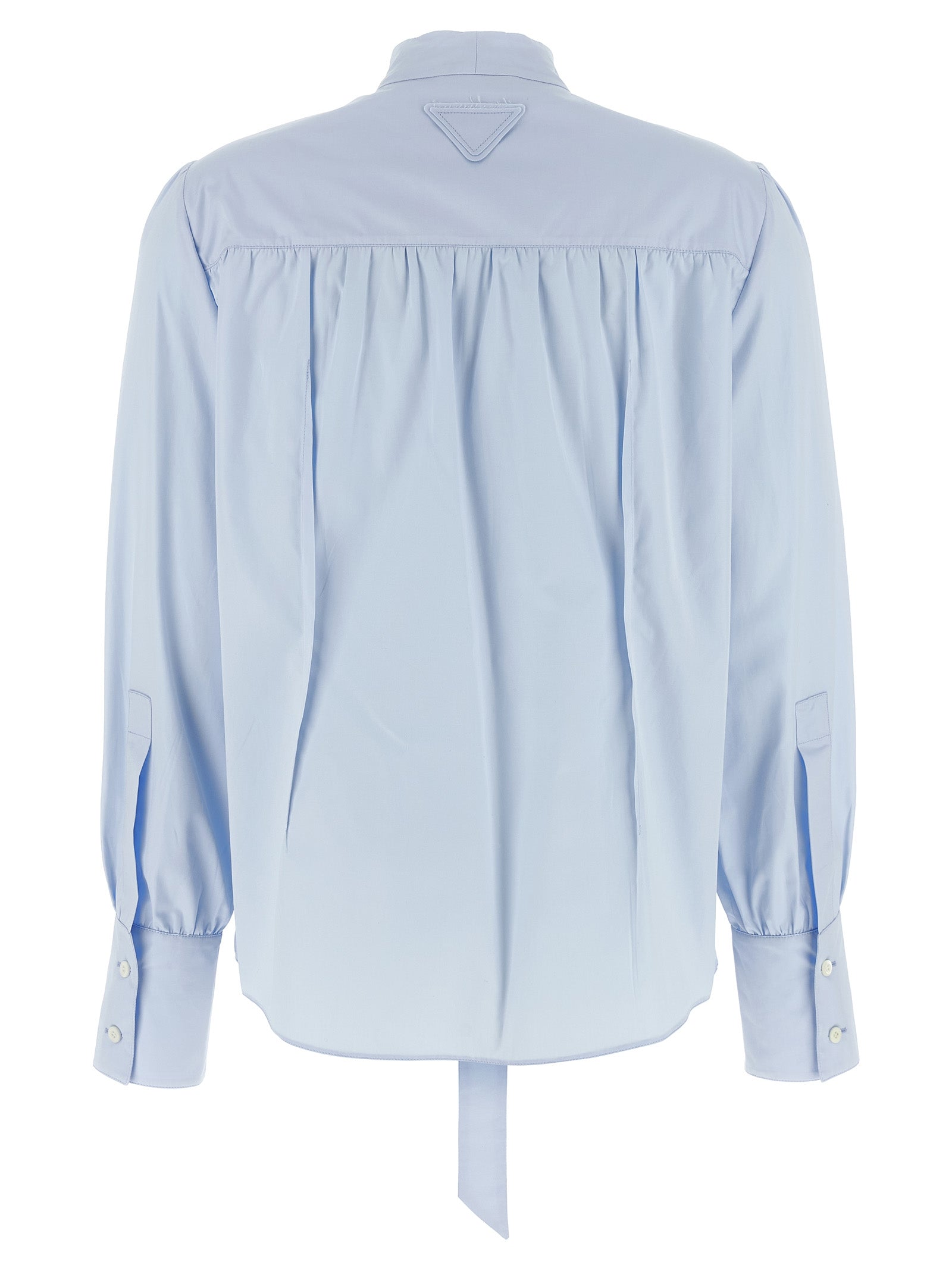Prada Blue Cotton Blouse