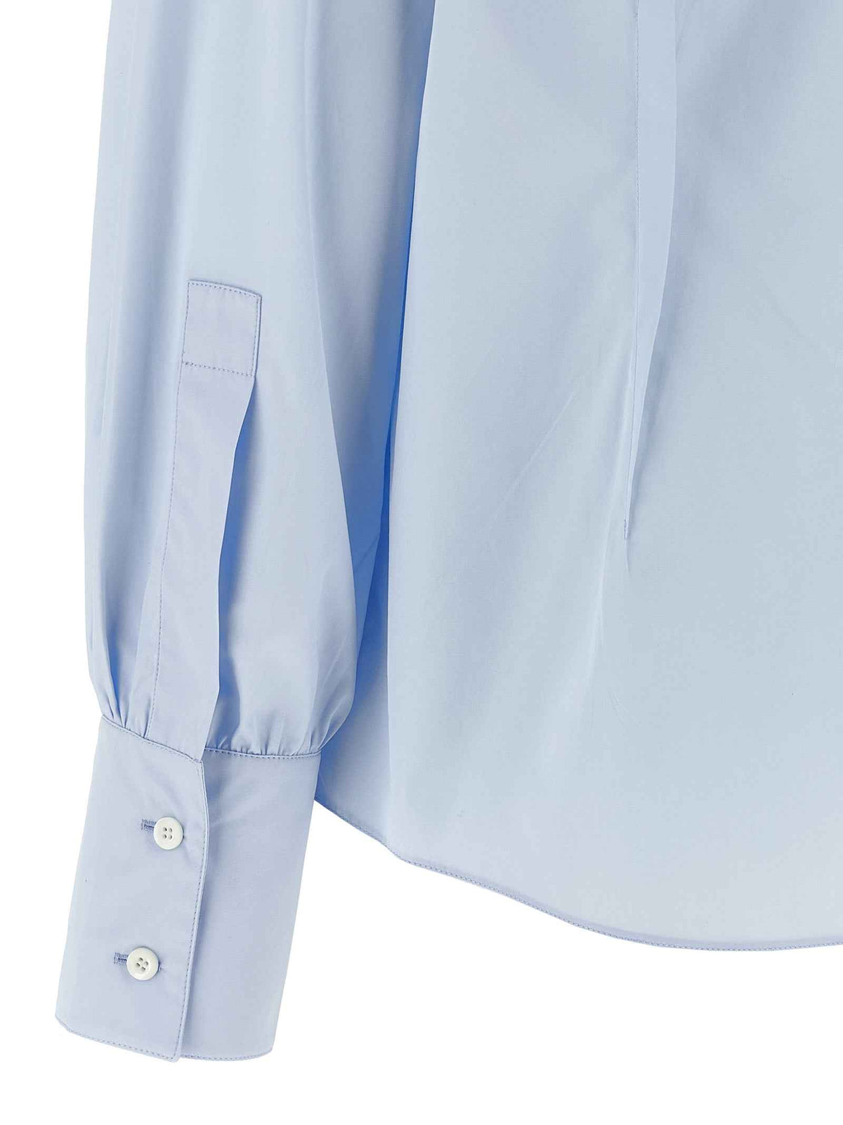 Prada Blue Cotton Blouse