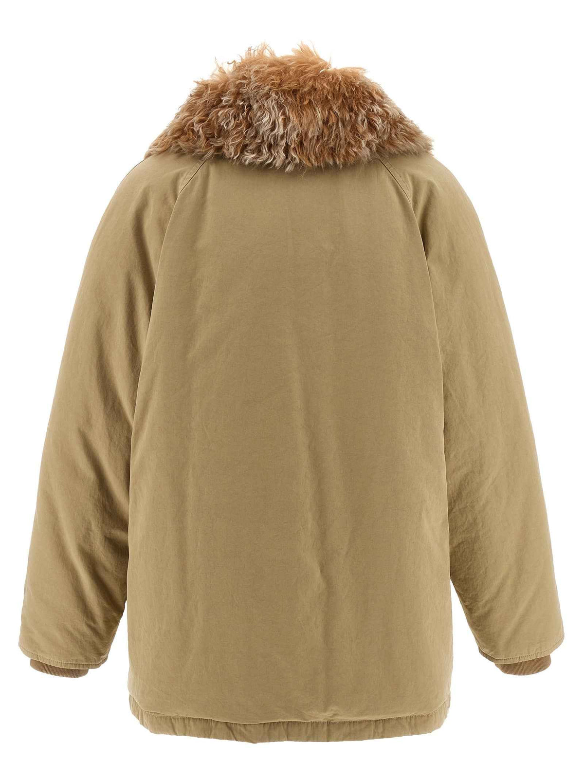 Prada Beige Cotton Full-Length Jacket