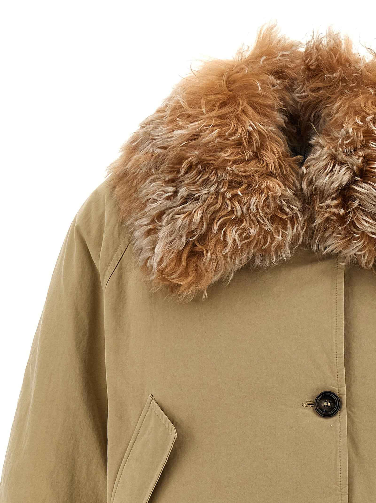 Prada Beige Cotton Full-Length Jacket