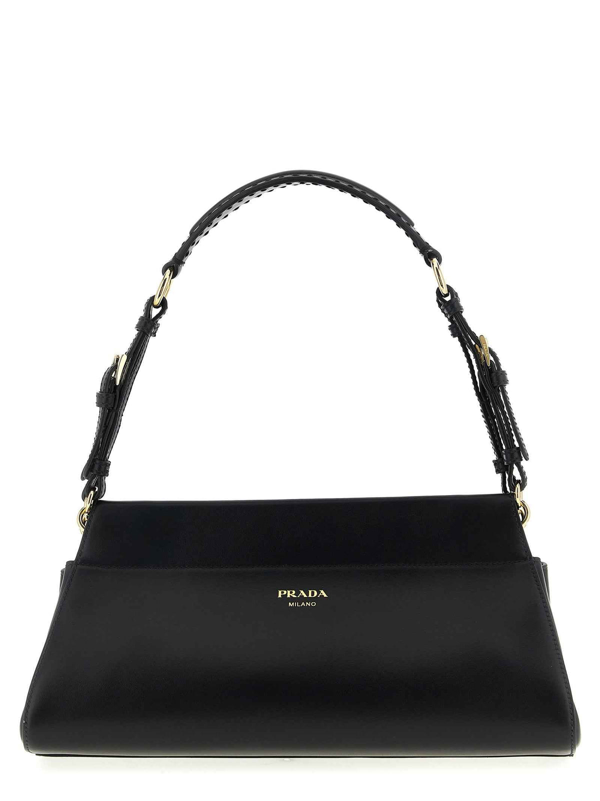 Prada Black Calfskin Shoulder Bag