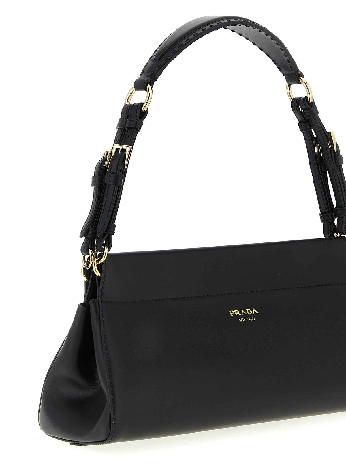 Prada Black Calfskin Shoulder Bag