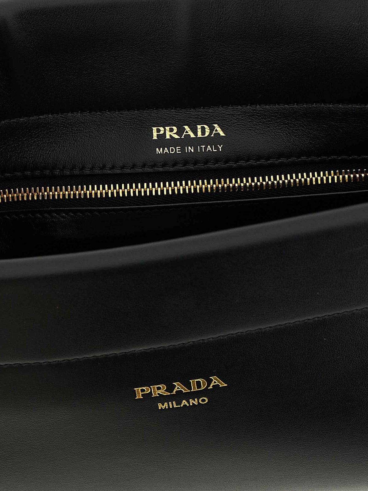 Prada Black Calfskin Shoulder Bag