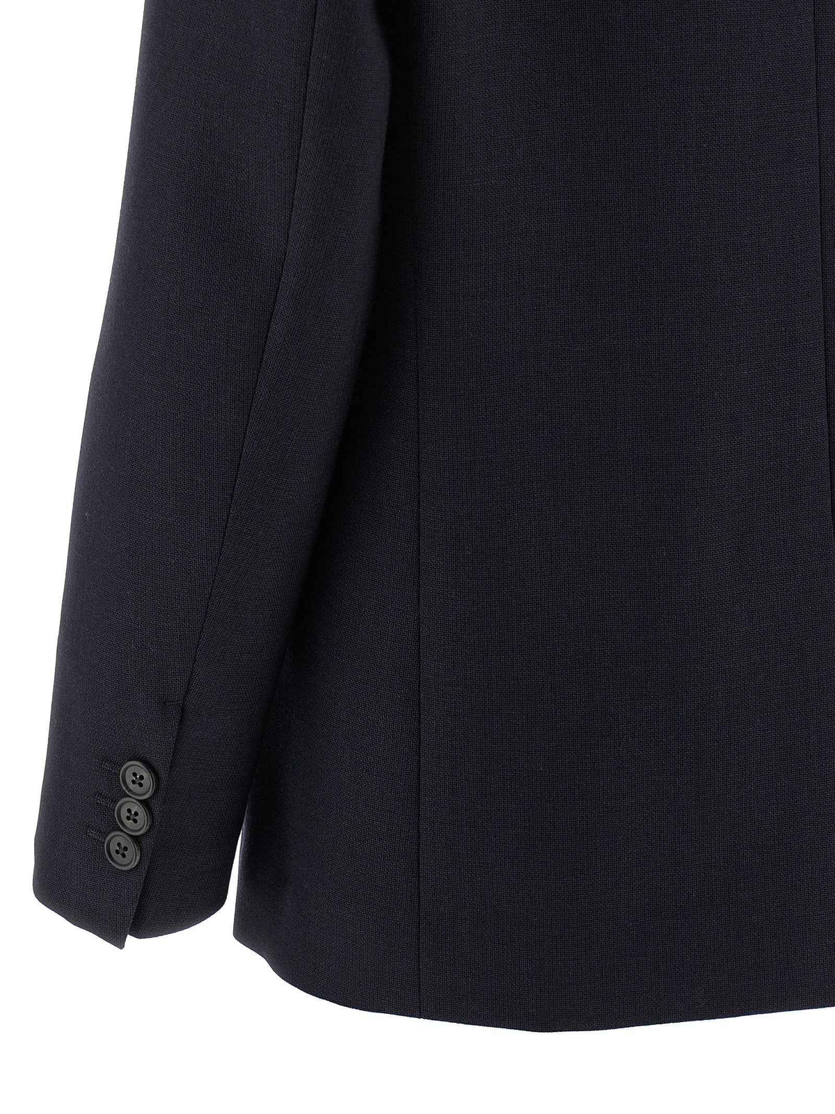 Prada Blue Virgin Wool Blazer