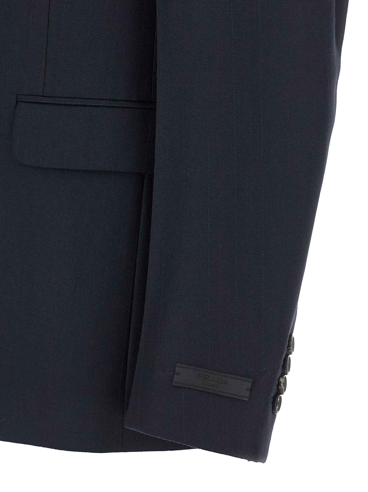 Prada Blue Virgin Wool Two-Piece Suit