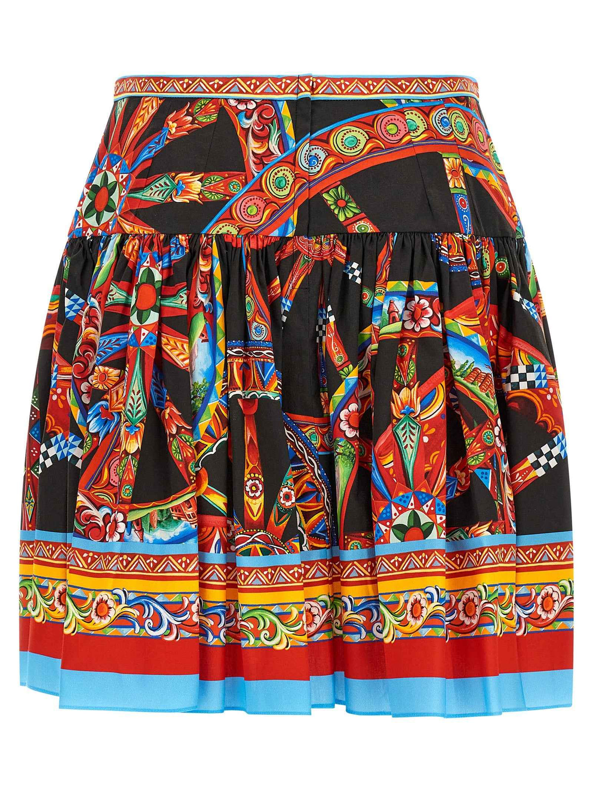 Dolce & Gabbana Multicolor Cotton Long Skirt