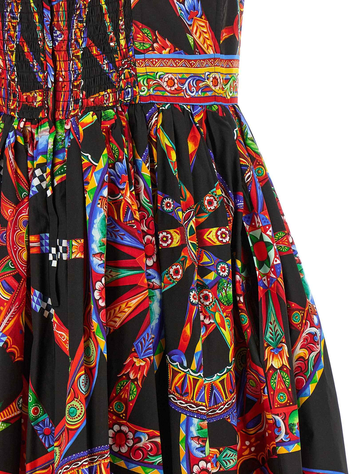 Dolce & Gabbana Multicolor Cotton Midi Dress
