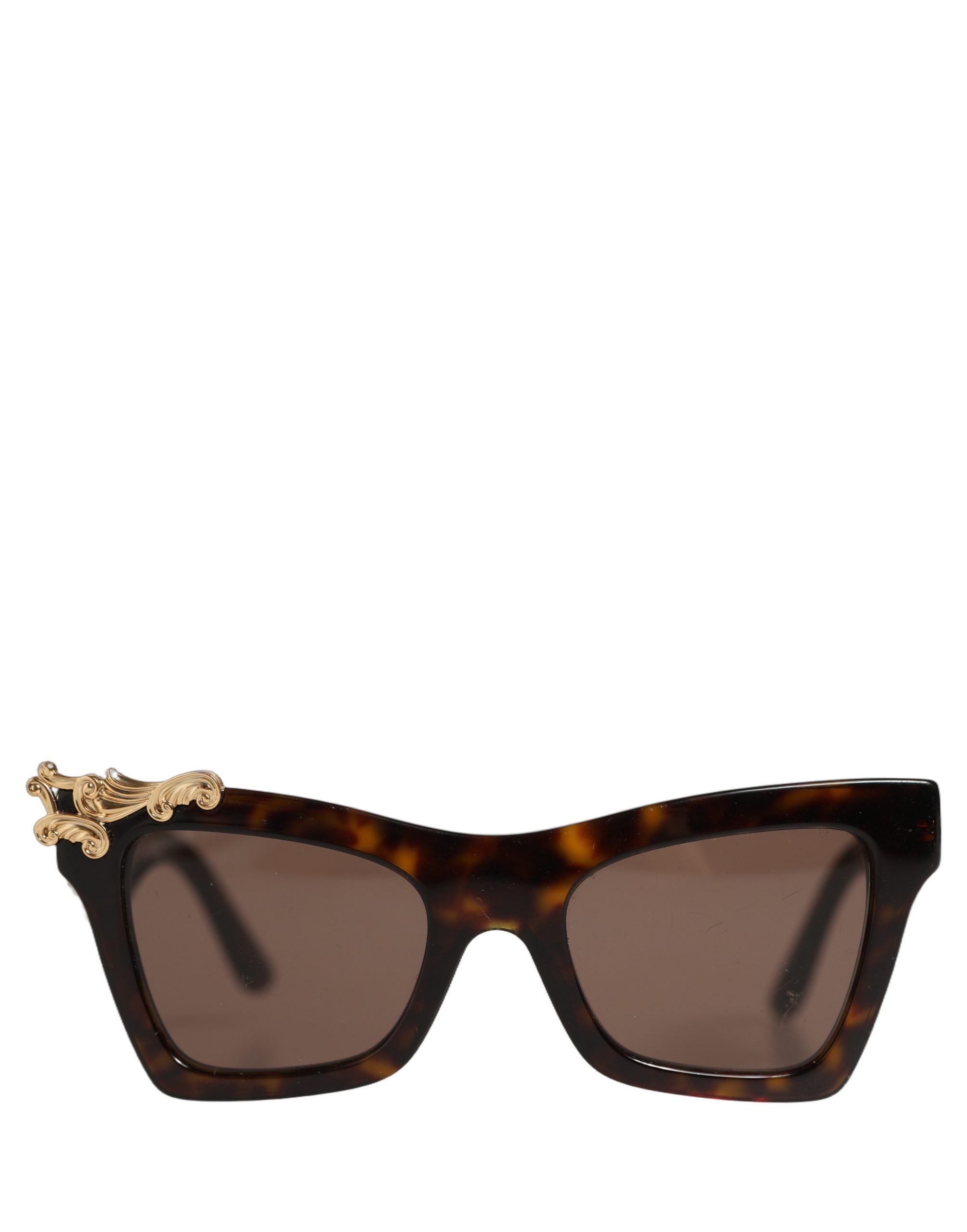 Dolce & Gabbana Brown DG4434 Accent Havana Acetate Frame Sunglasses