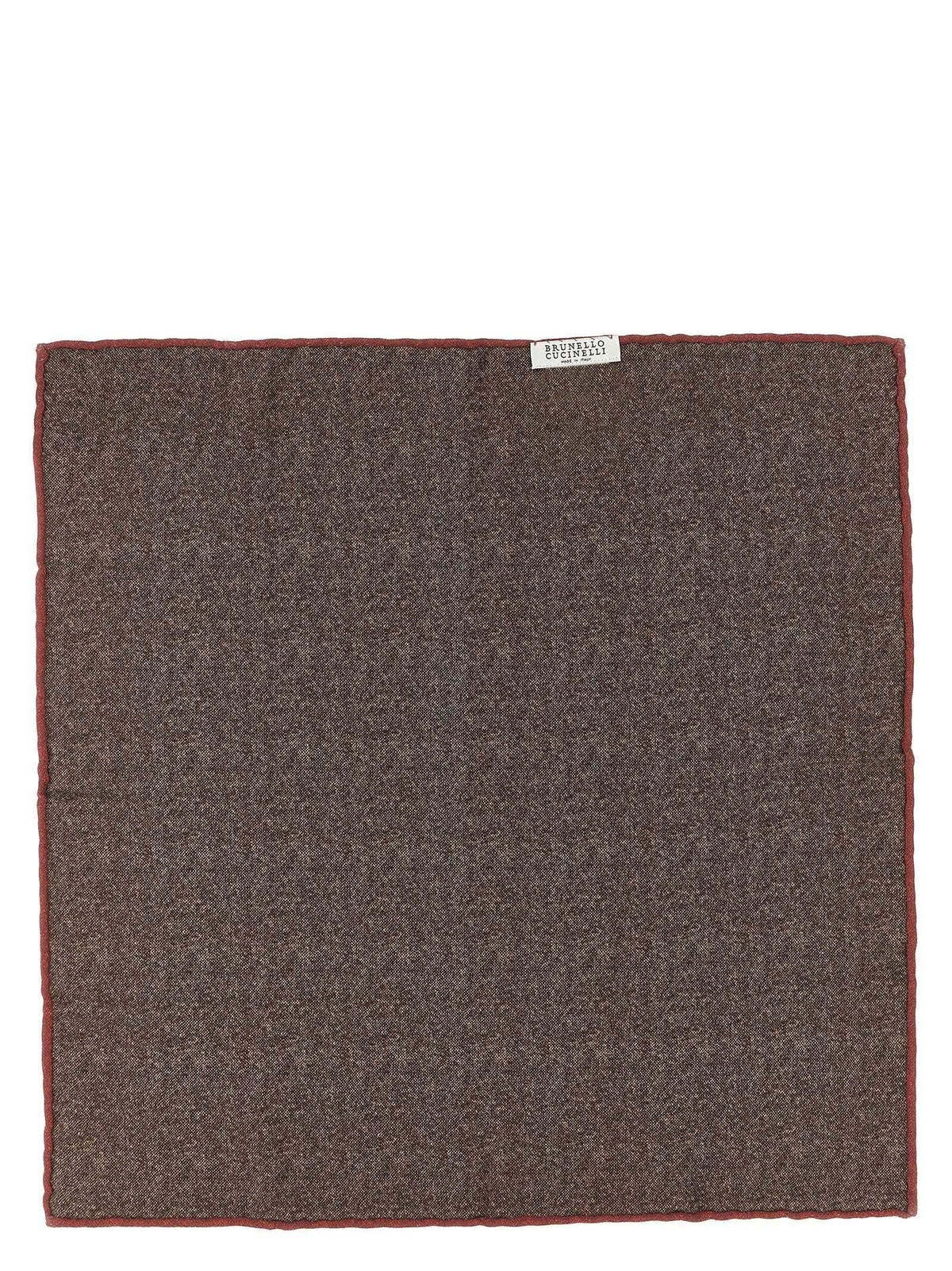 Brunello Cucinelli Brown Silk Scarf