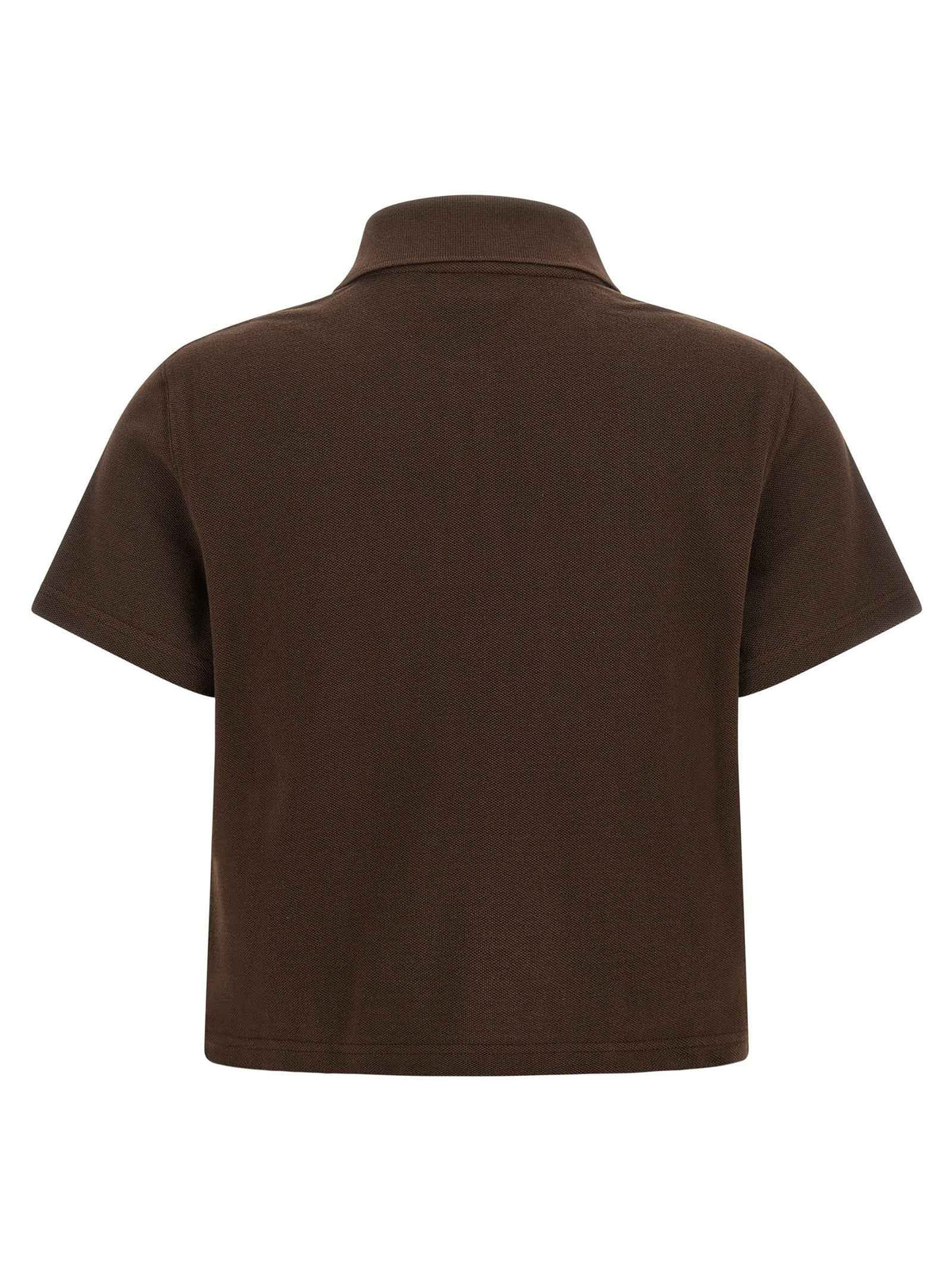 Saint Laurent Brown Cotton Polo Shirt