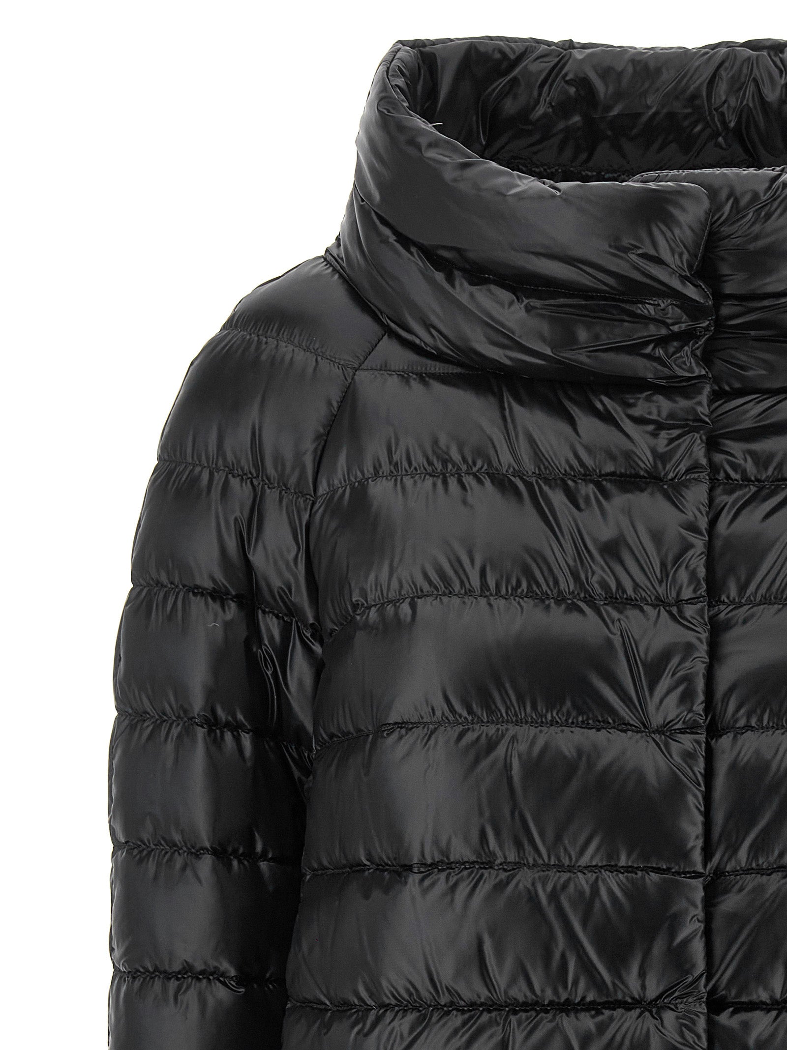 Herno Black Polyamide Full-Length Jacket