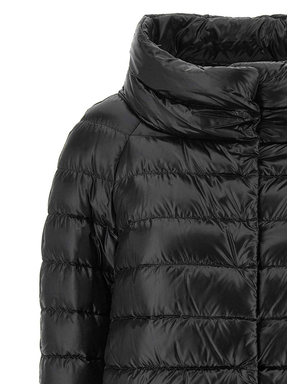 Herno Black Polyamide Full-Length Jacket