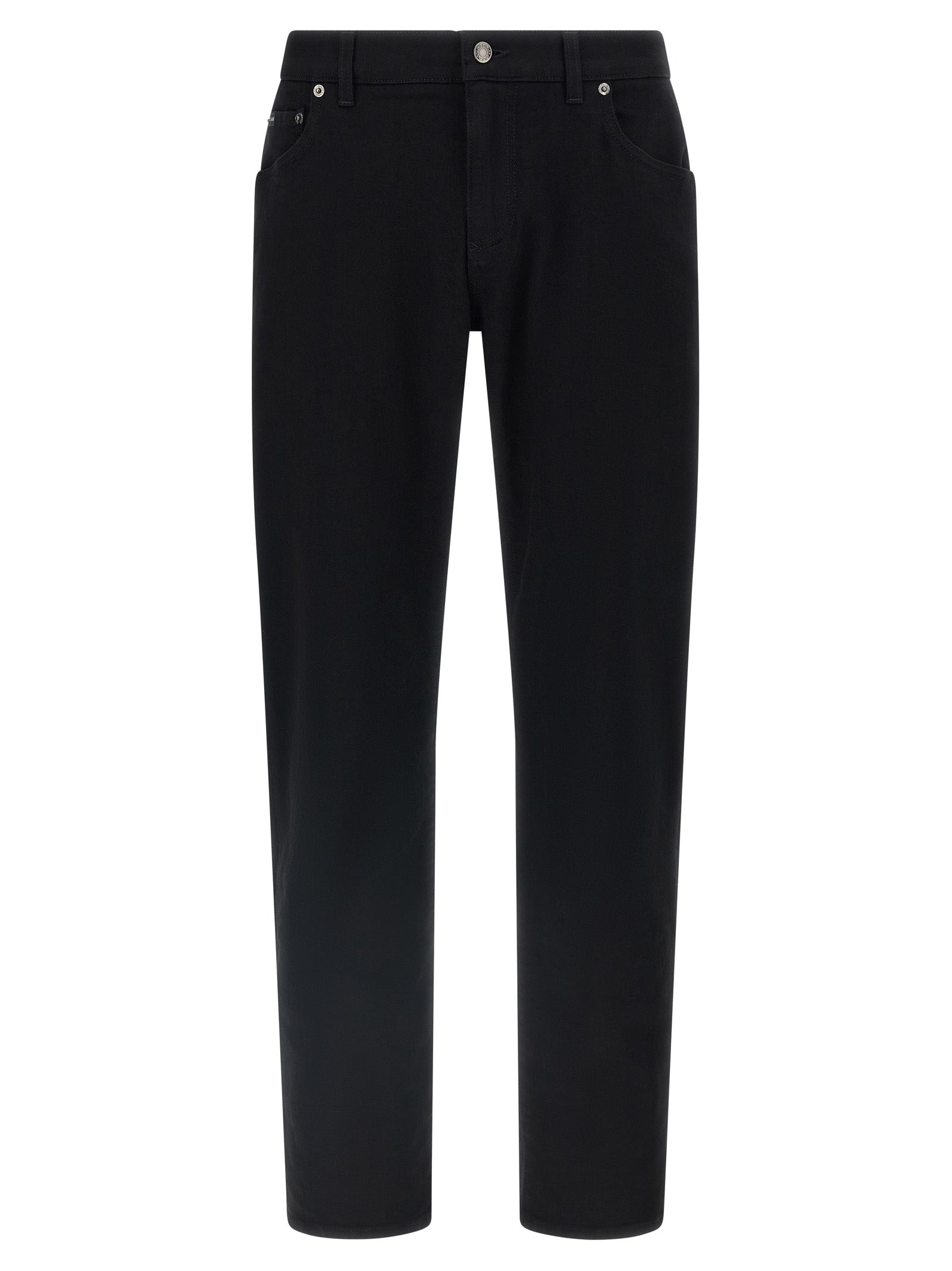 Dolce & Gabbana Black Cotton Slim Fit Jeans