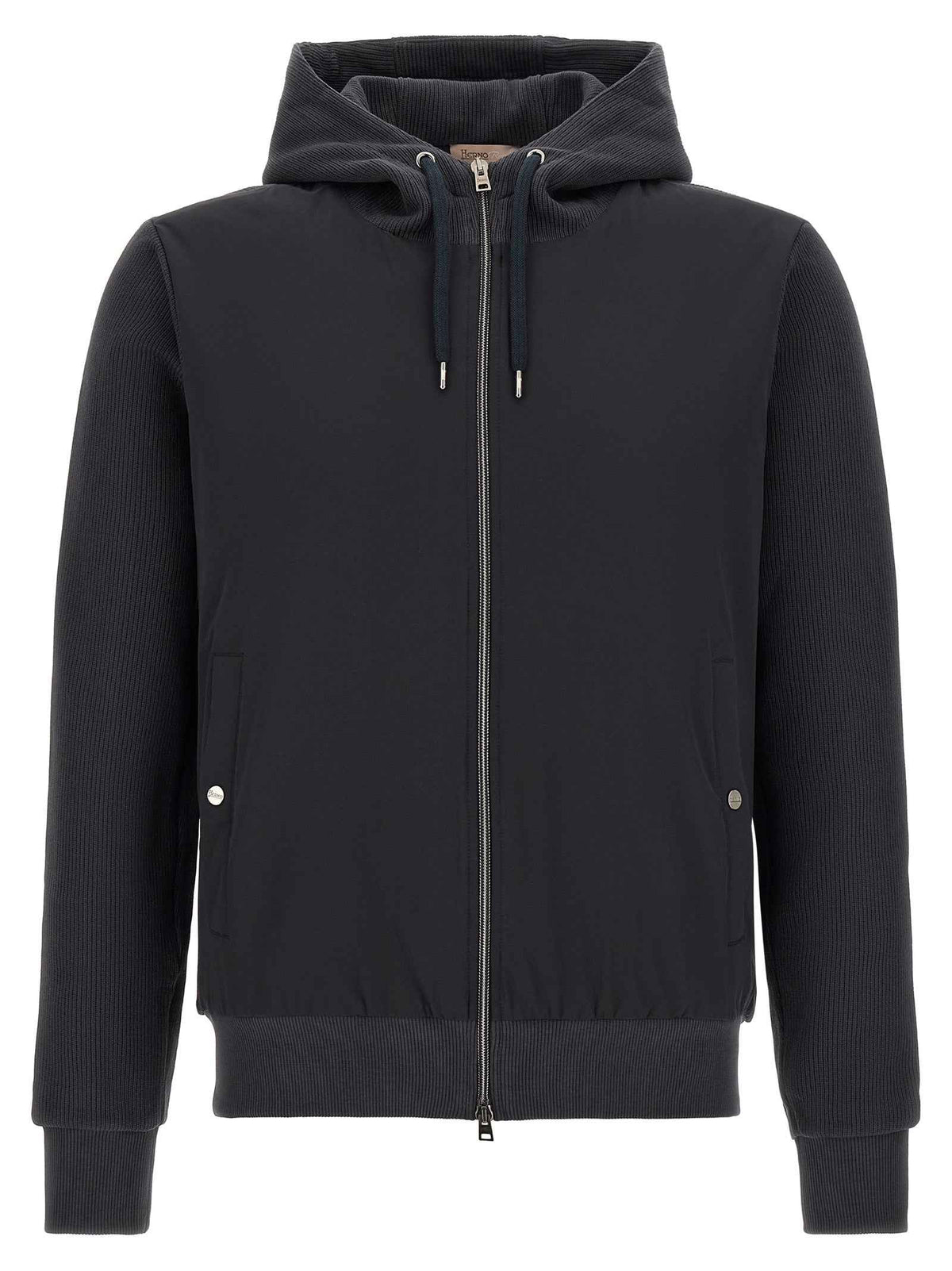 Herno Blue Cotton Shell Jacket