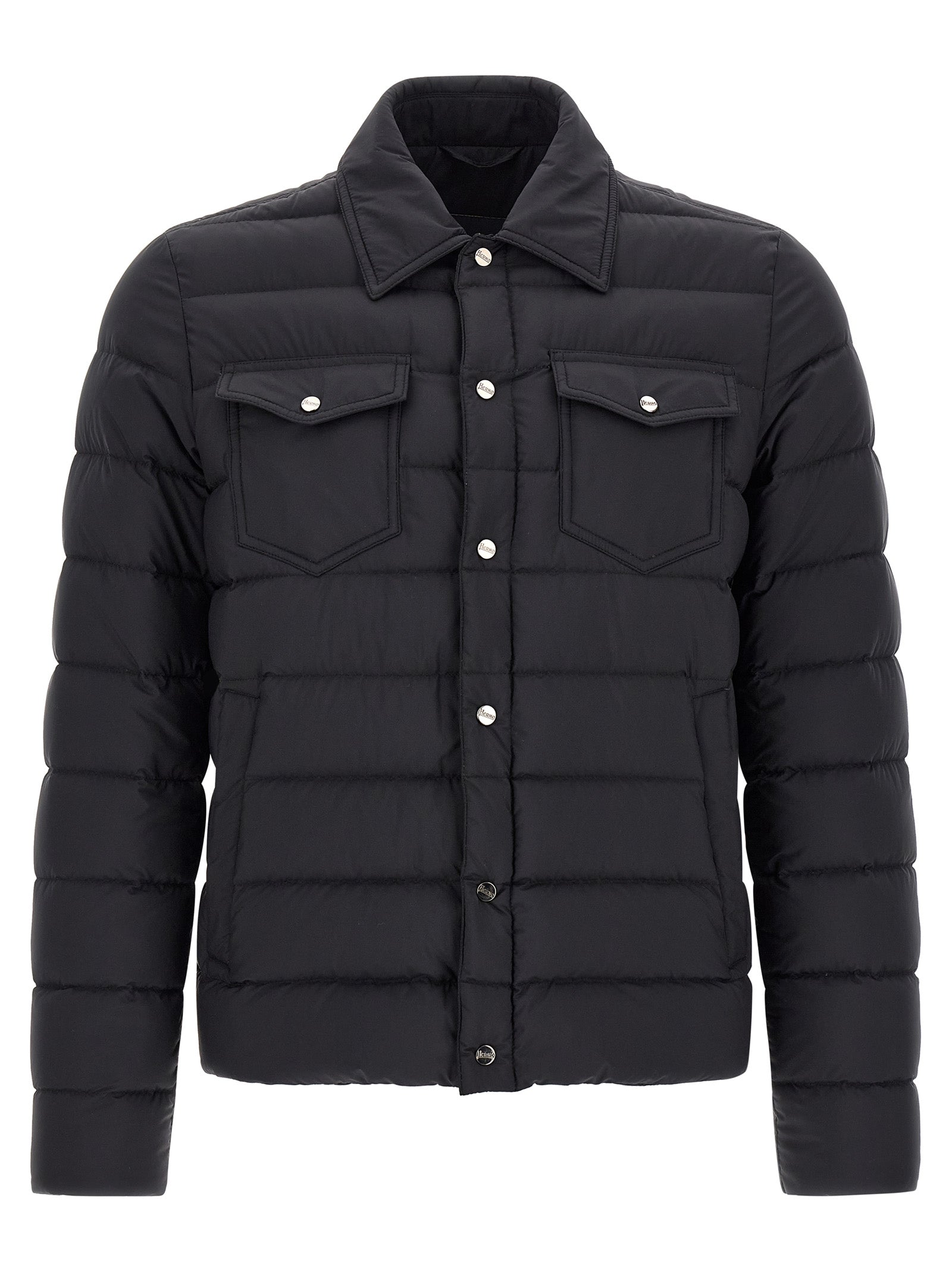 Herno Black Polyamide Full-Length Jacket