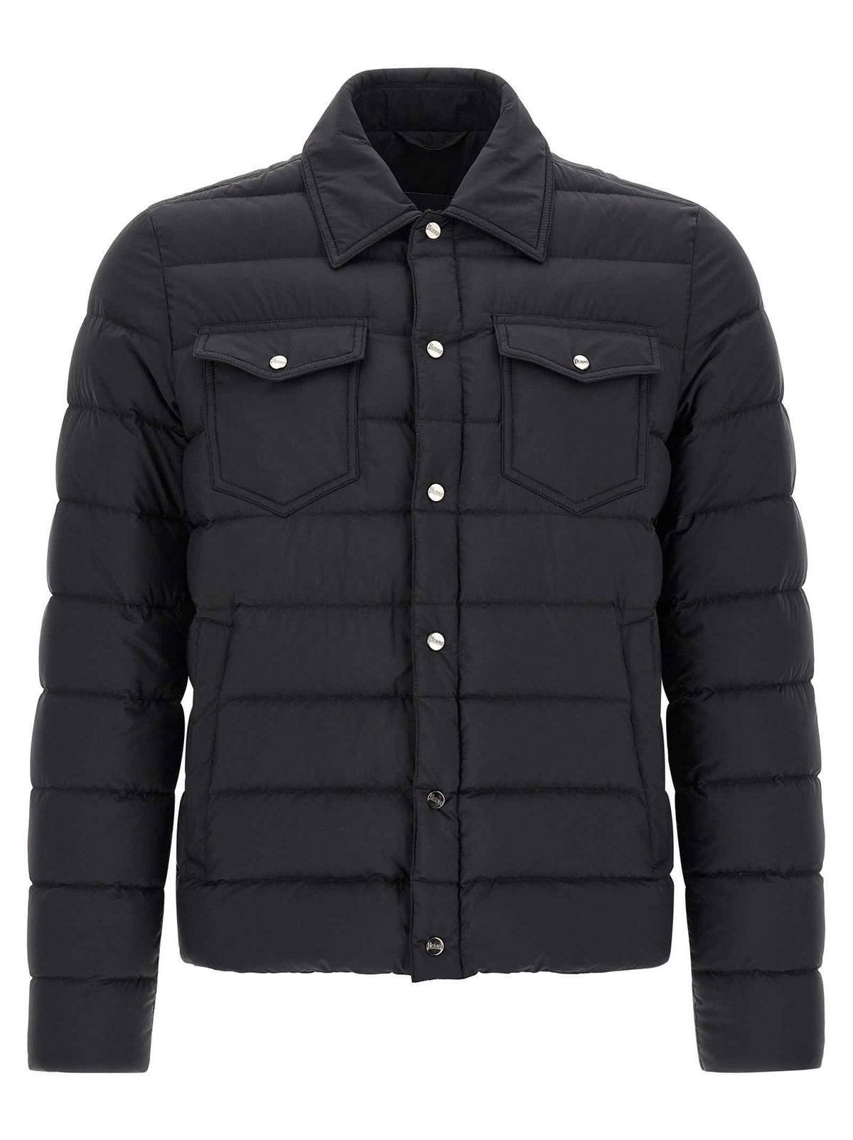 Herno Black Polyamide Full-Length Jacket