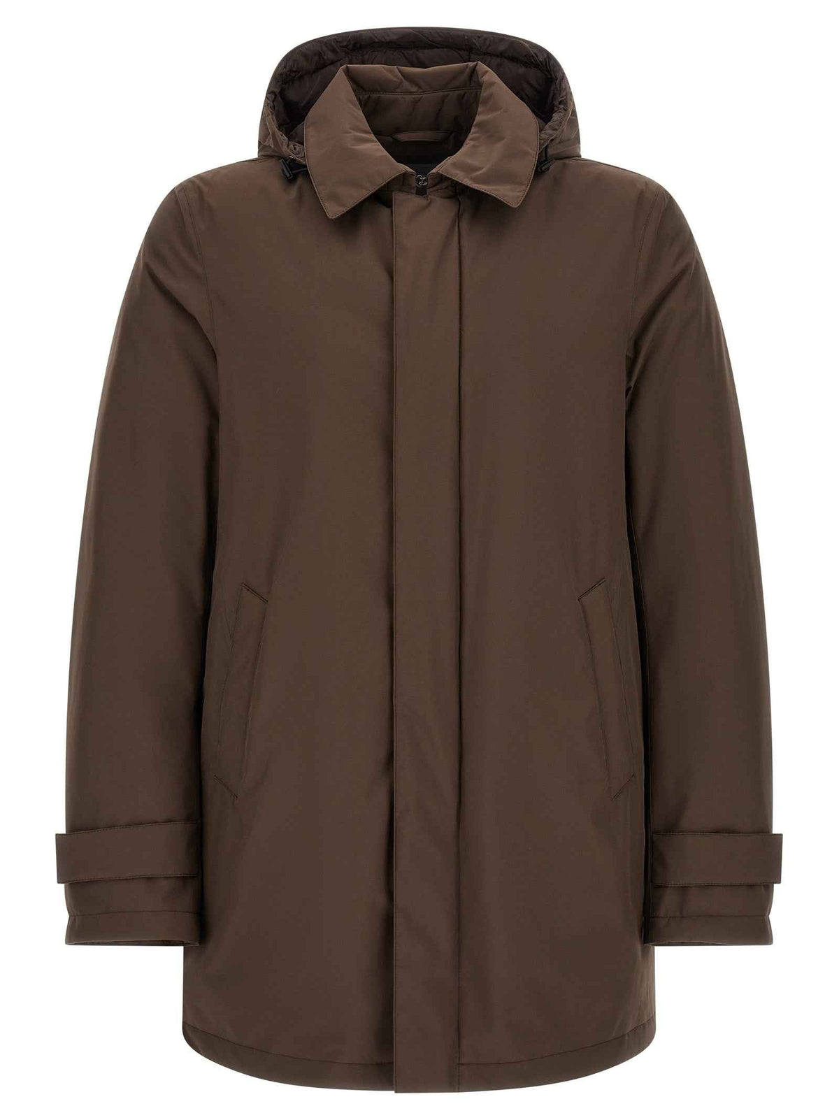 Herno Brown Polyester Parka