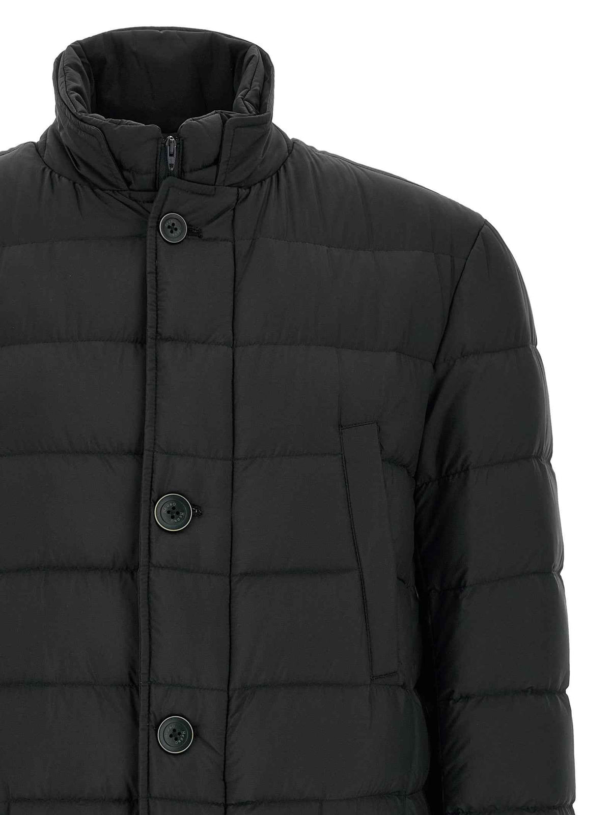 Herno Black Polyamide Full-Length Jacket