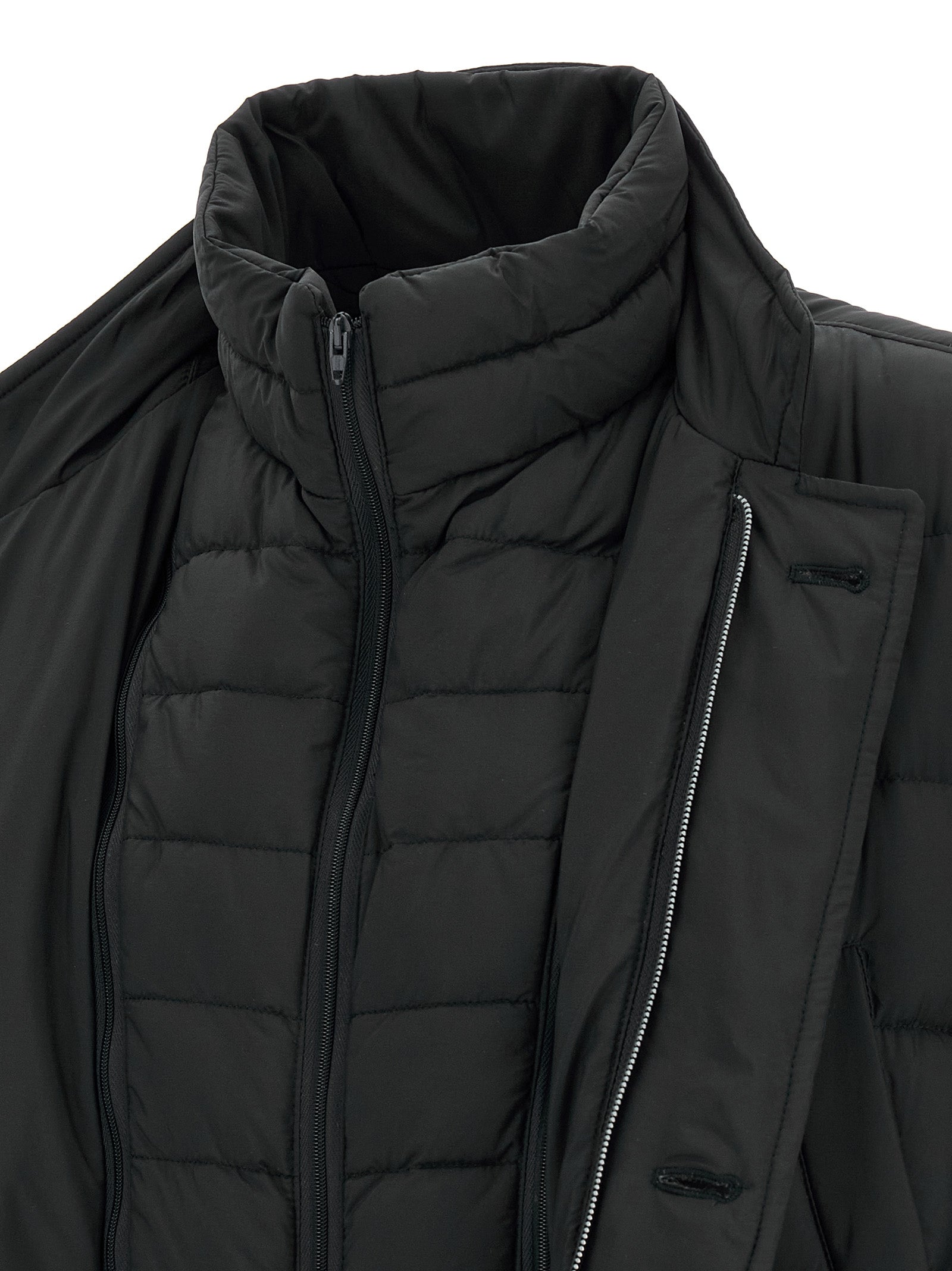Herno Black Polyamide Full-Length Jacket