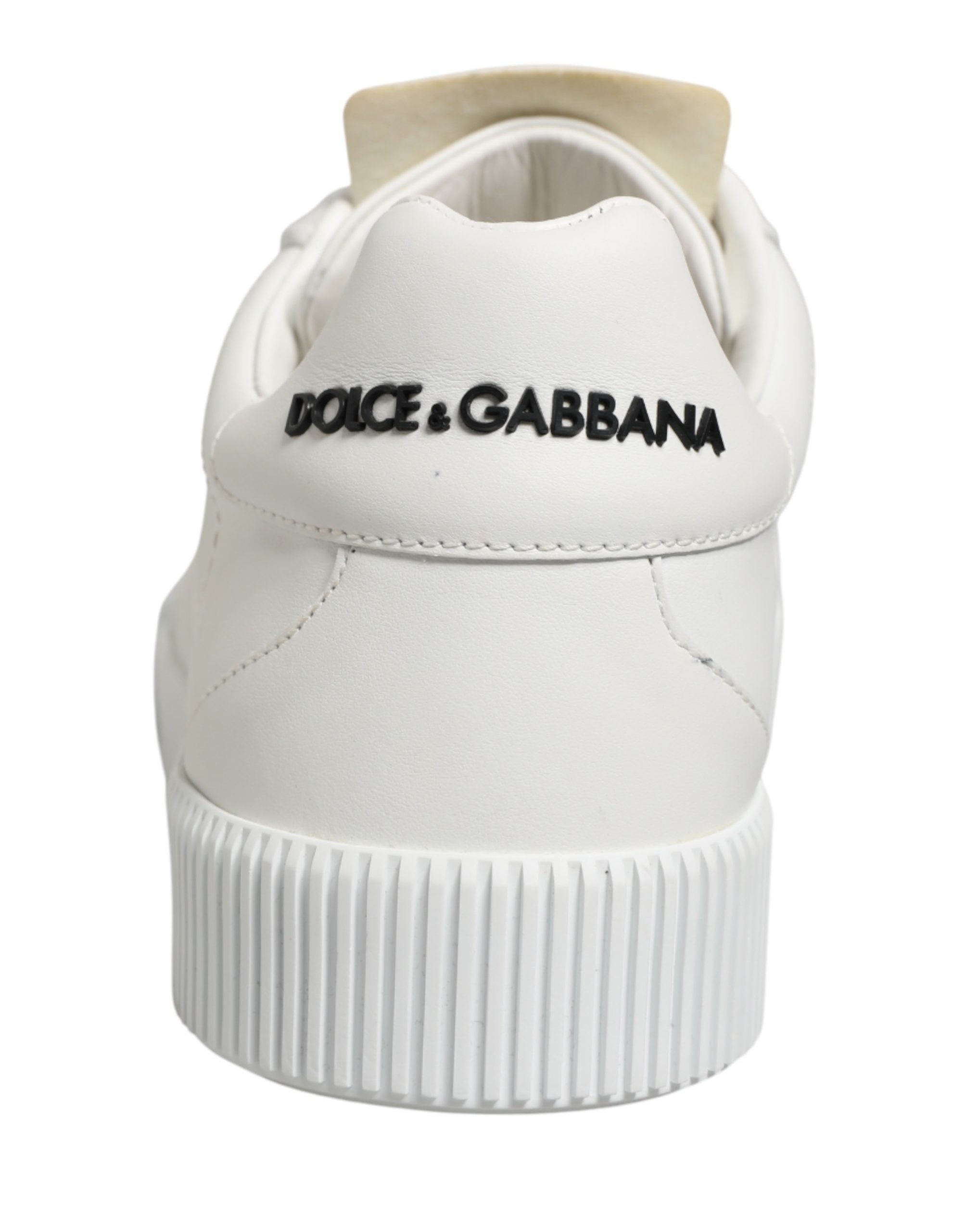 Dolce & Gabbana White Miami Leather Low Top Men Sneakers Shoes