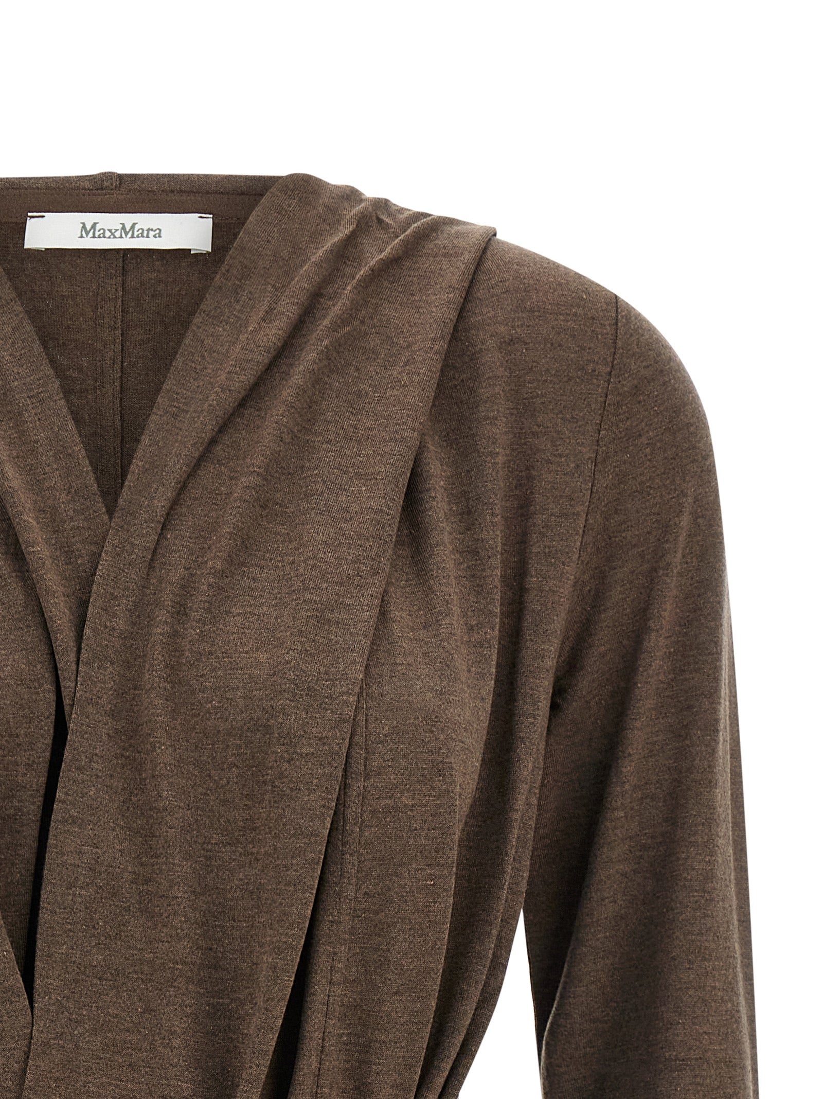 Max Mara Brown Lyocell Cardigan