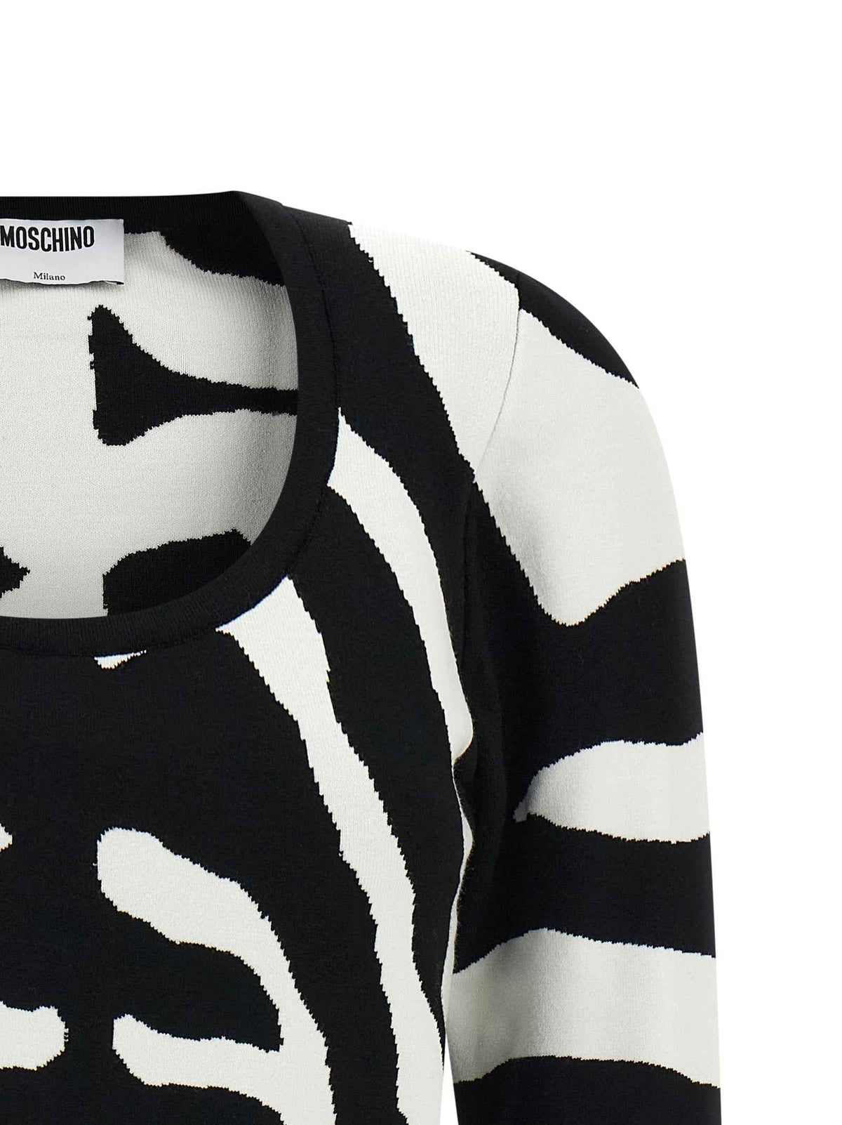 Moschino Black Viscose Cardigan