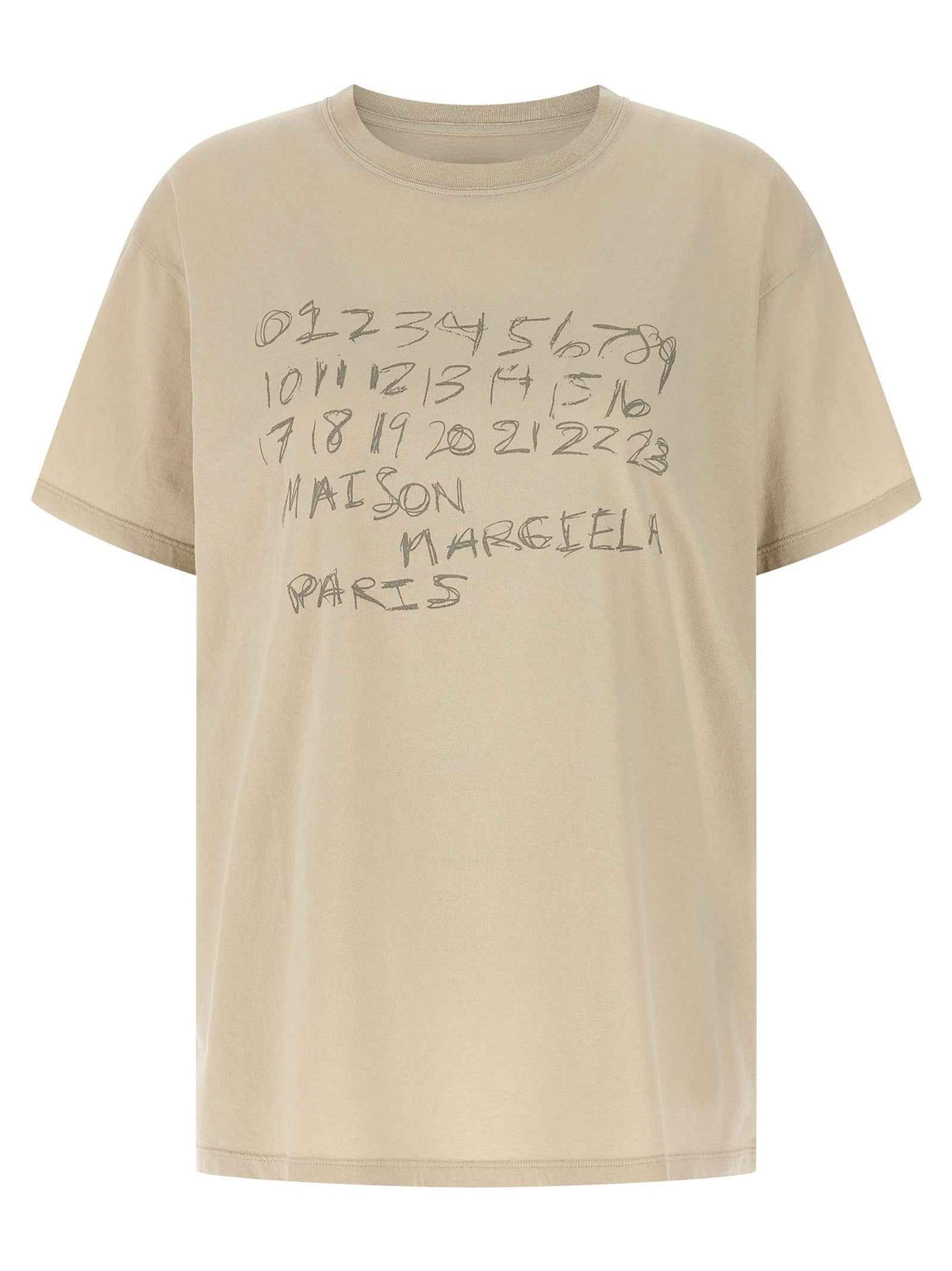 Maison Margiela Beige Cotton T-Shirt