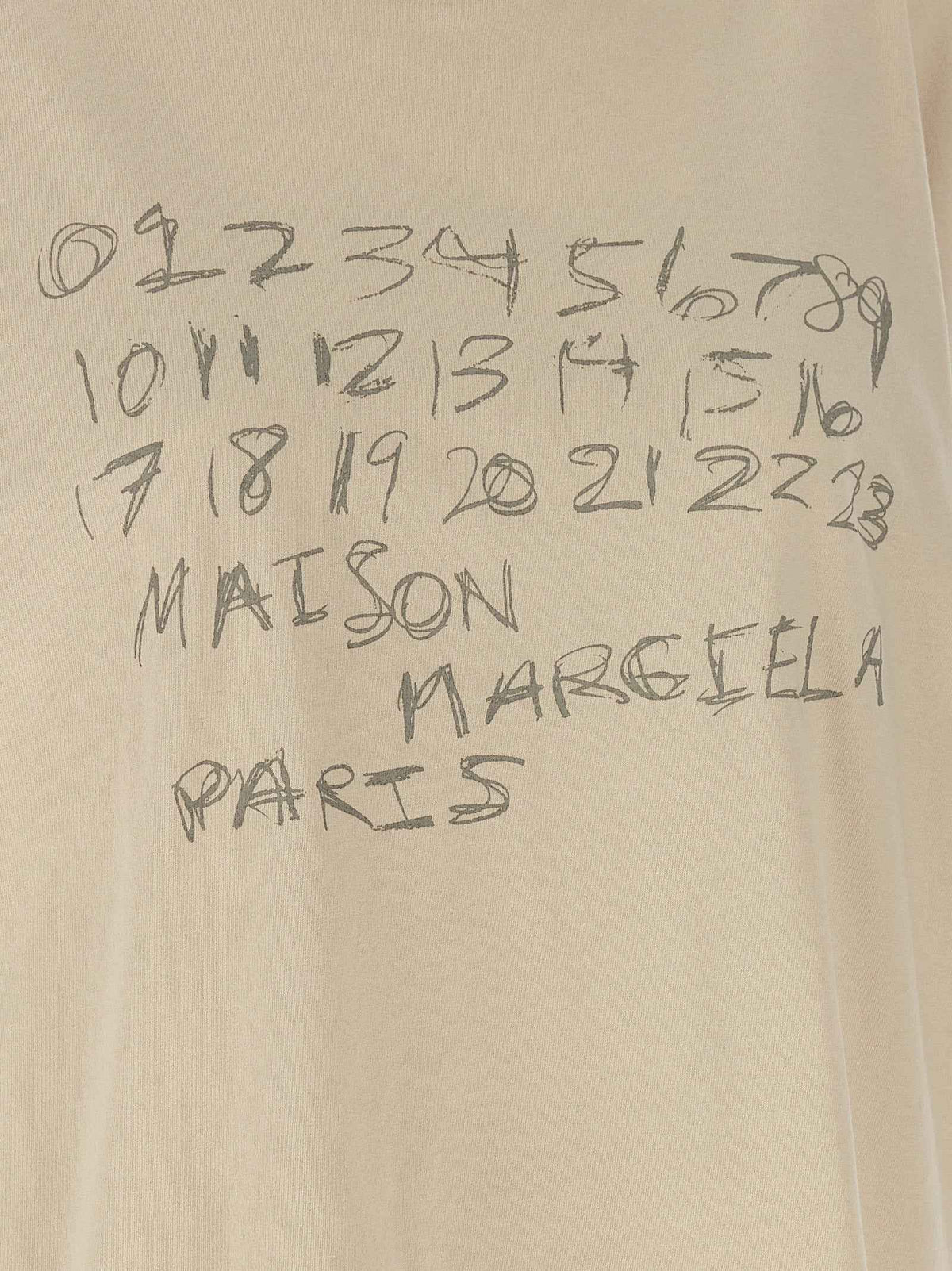 Maison Margiela Beige Cotton T-Shirt