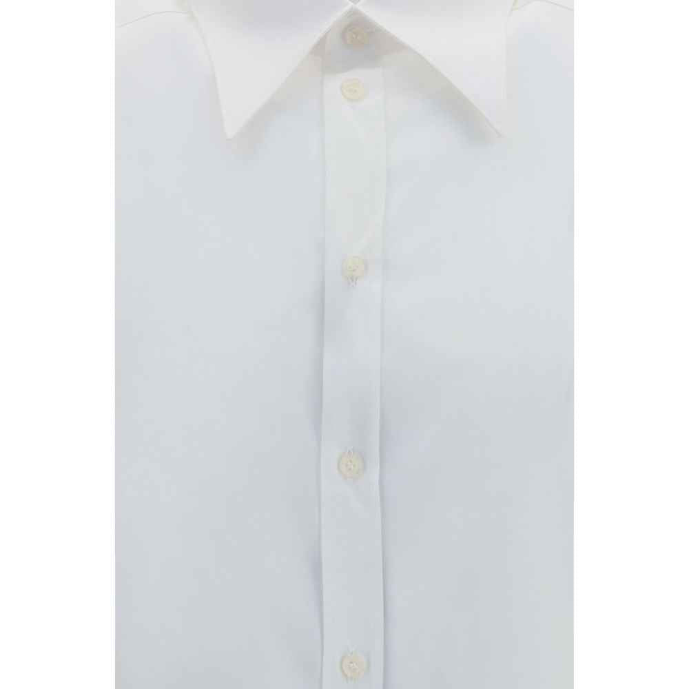Dolce & Gabbana White Cotton Dress Shirt