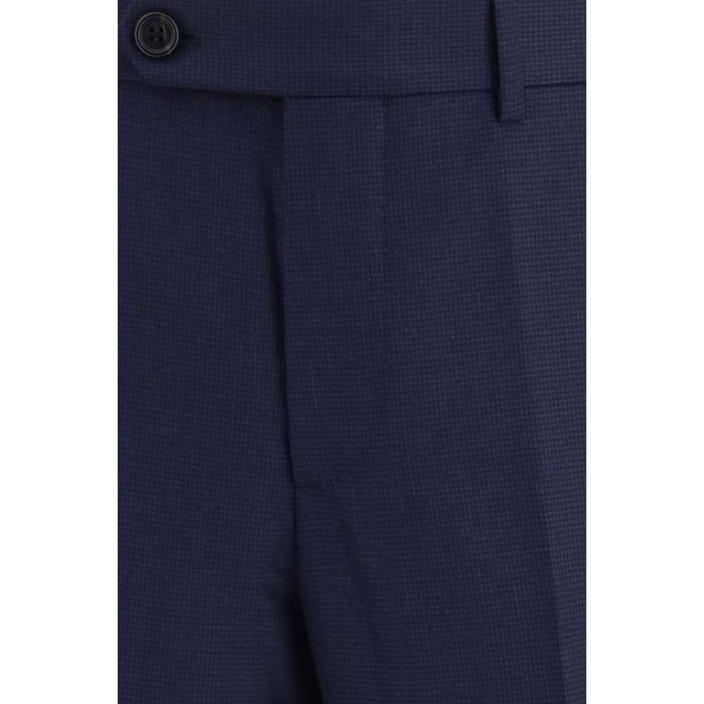 Brunello Cucinelli Blue Wool Oves Aries Dress Pants