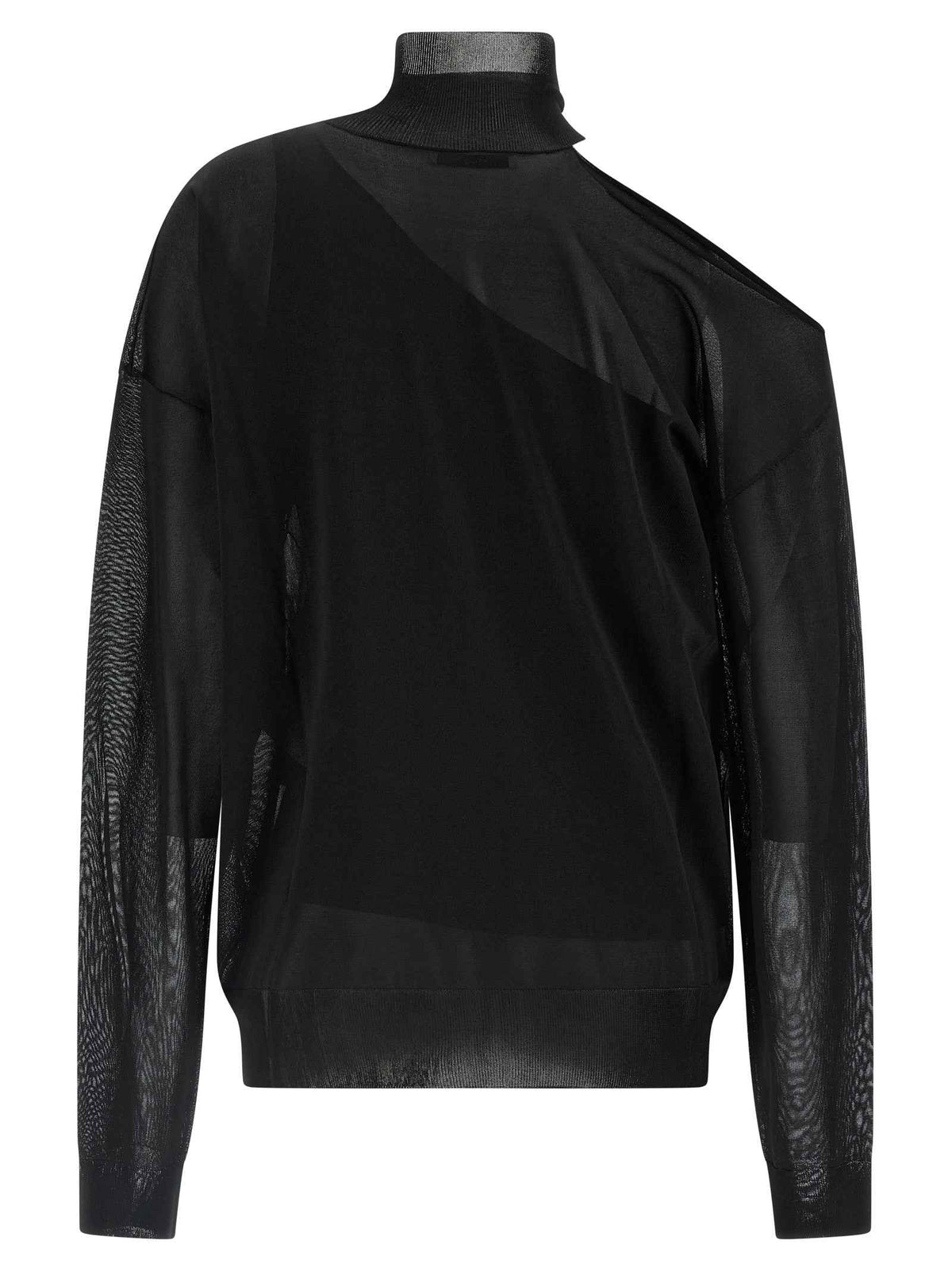 Fendi Black Viscose Cardigan