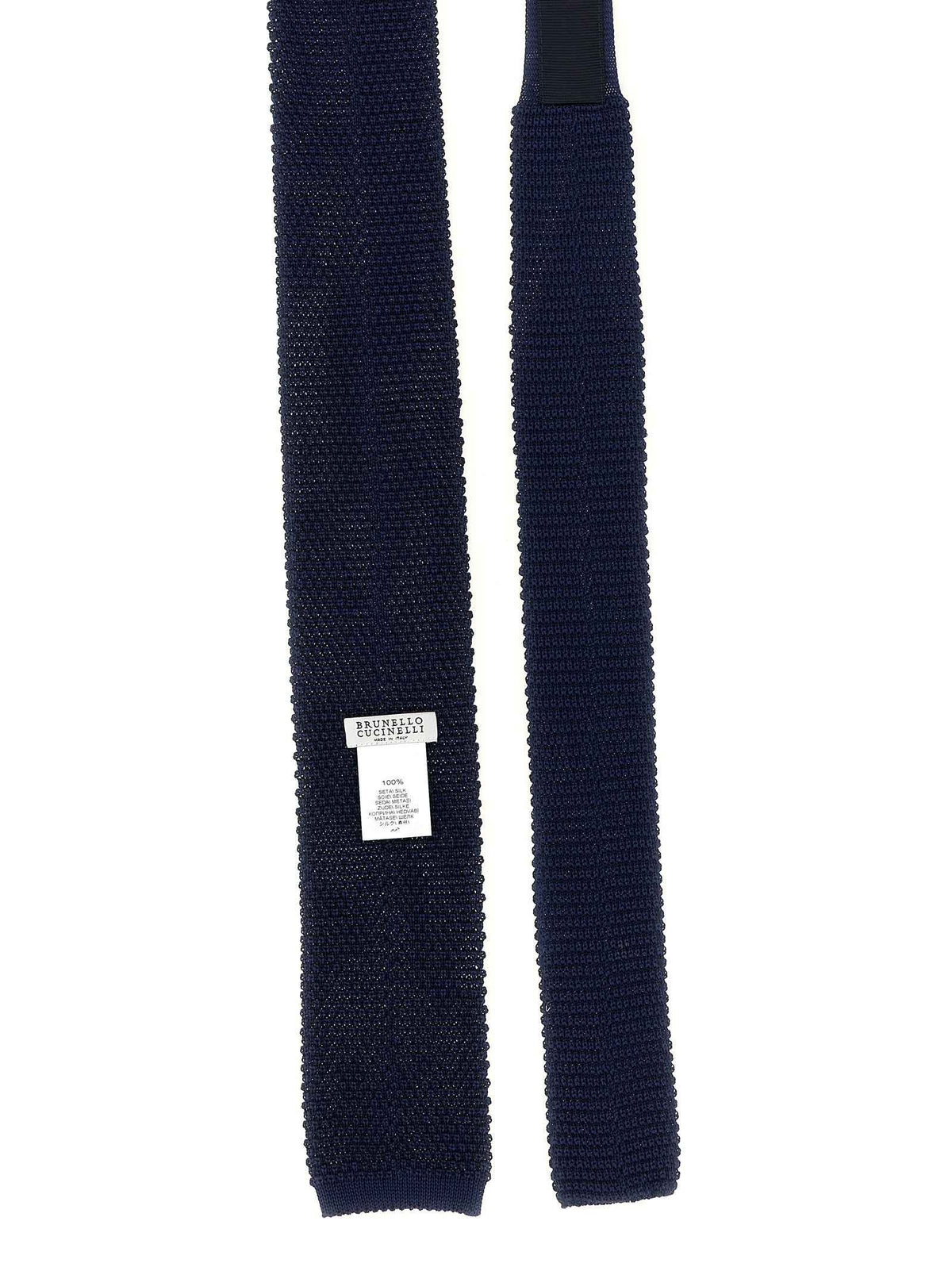 Brunello Cucinelli Blue Silk Tie