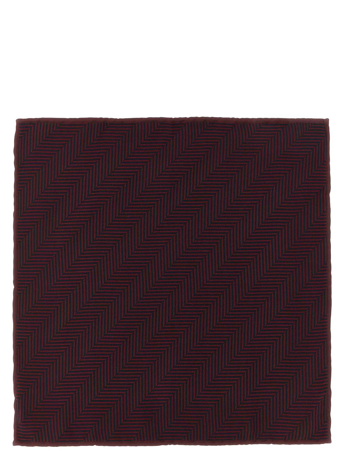 Brunello Cucinelli Bordeaux Silk Pocket Square