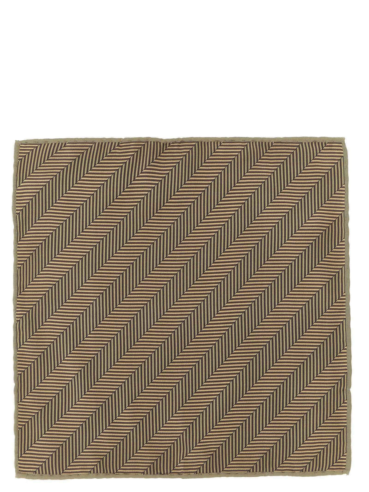 Brunello Cucinelli Beige Silk Pocket Square