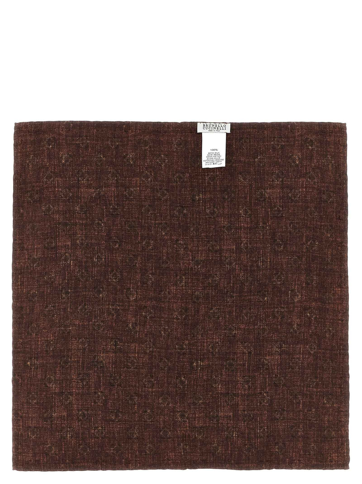 Brunello Cucinelli Multicolor Silk Pocket Square