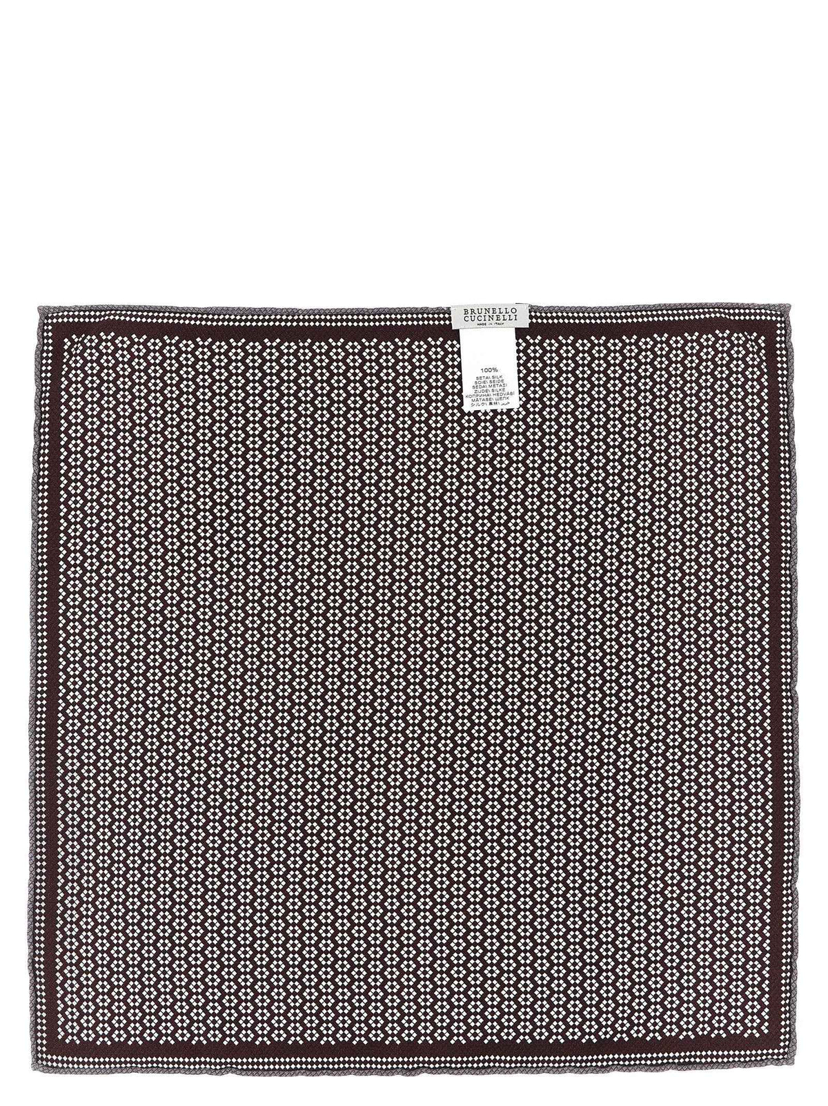 Brunello Cucinelli Multicolor Silk Pocket Square