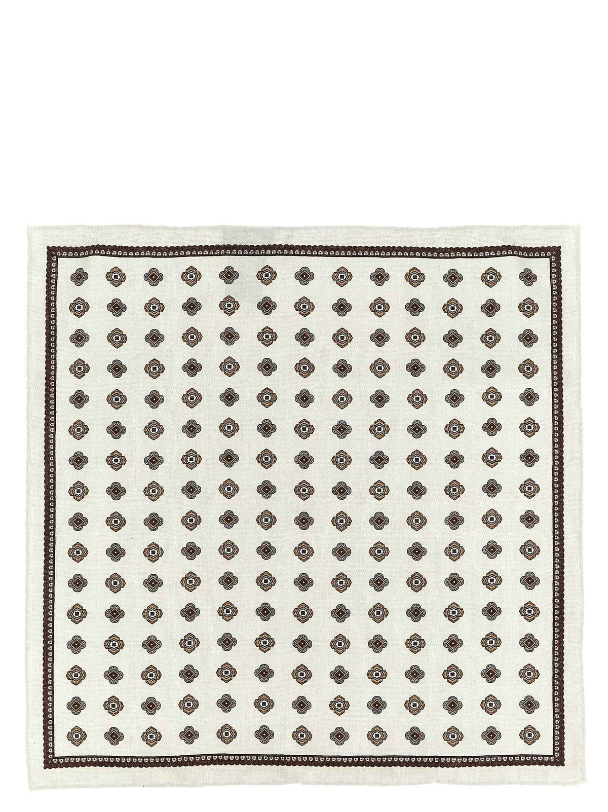 Brunello Cucinelli Multicolor Silk Pocket Square