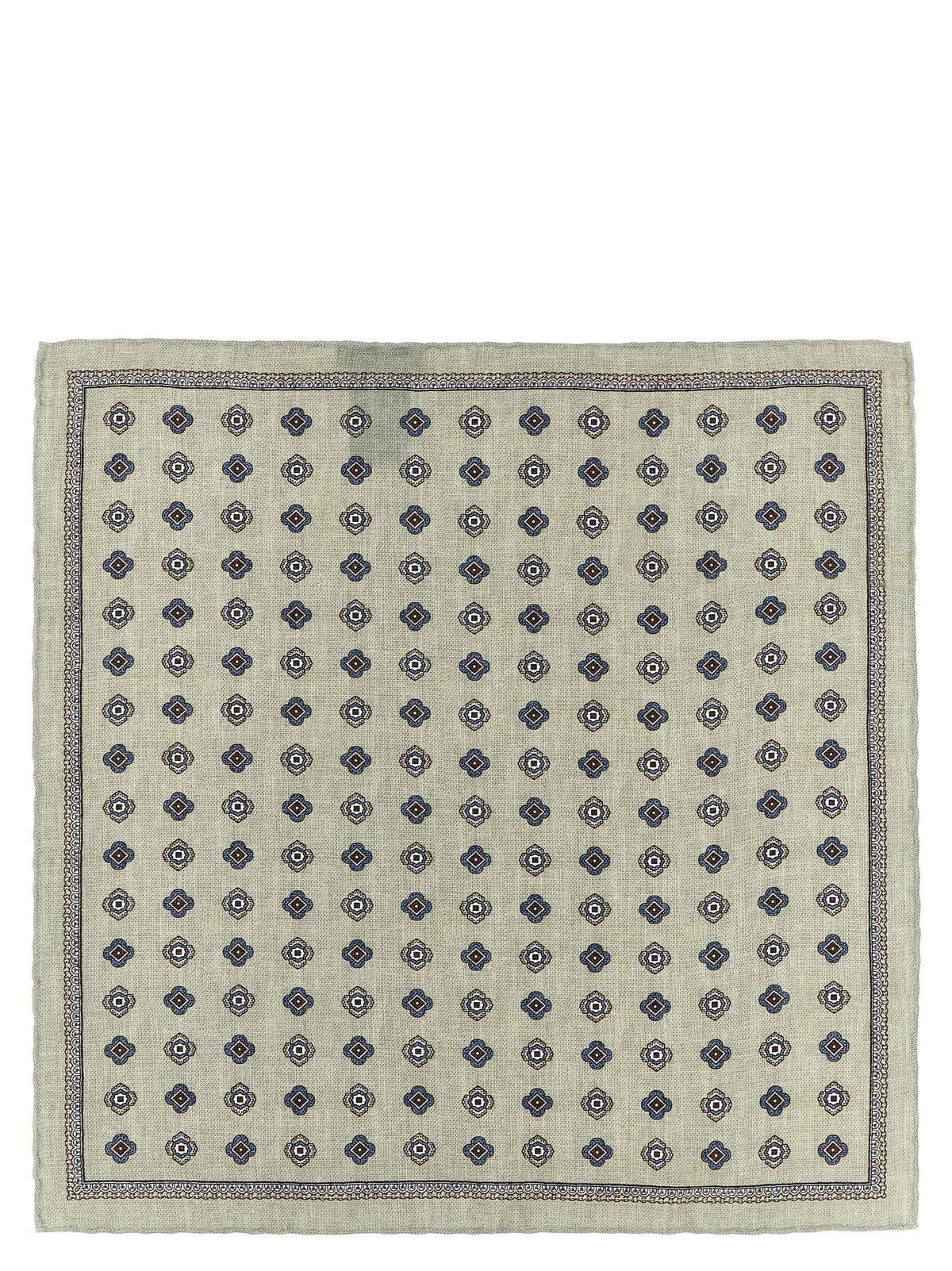 Brunello Cucinelli Multicolor Silk Pocket Square