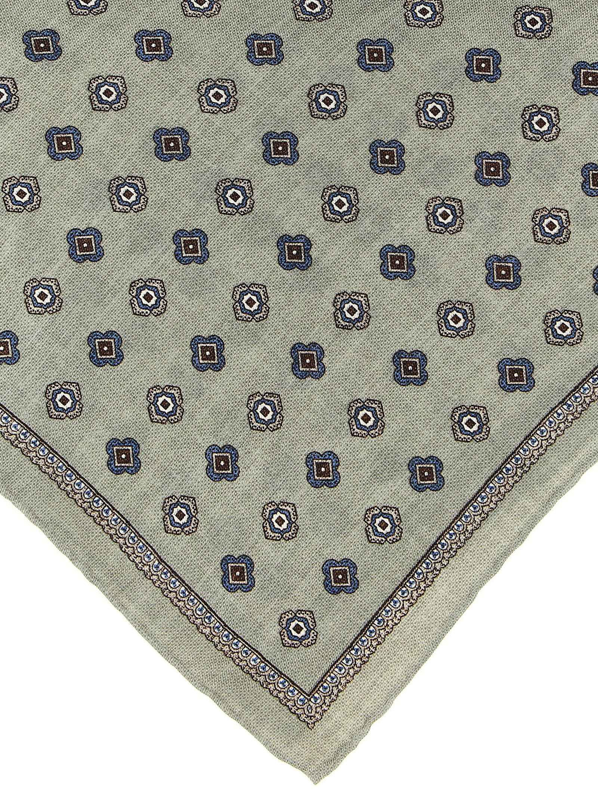 Brunello Cucinelli Multicolor Silk Pocket Square