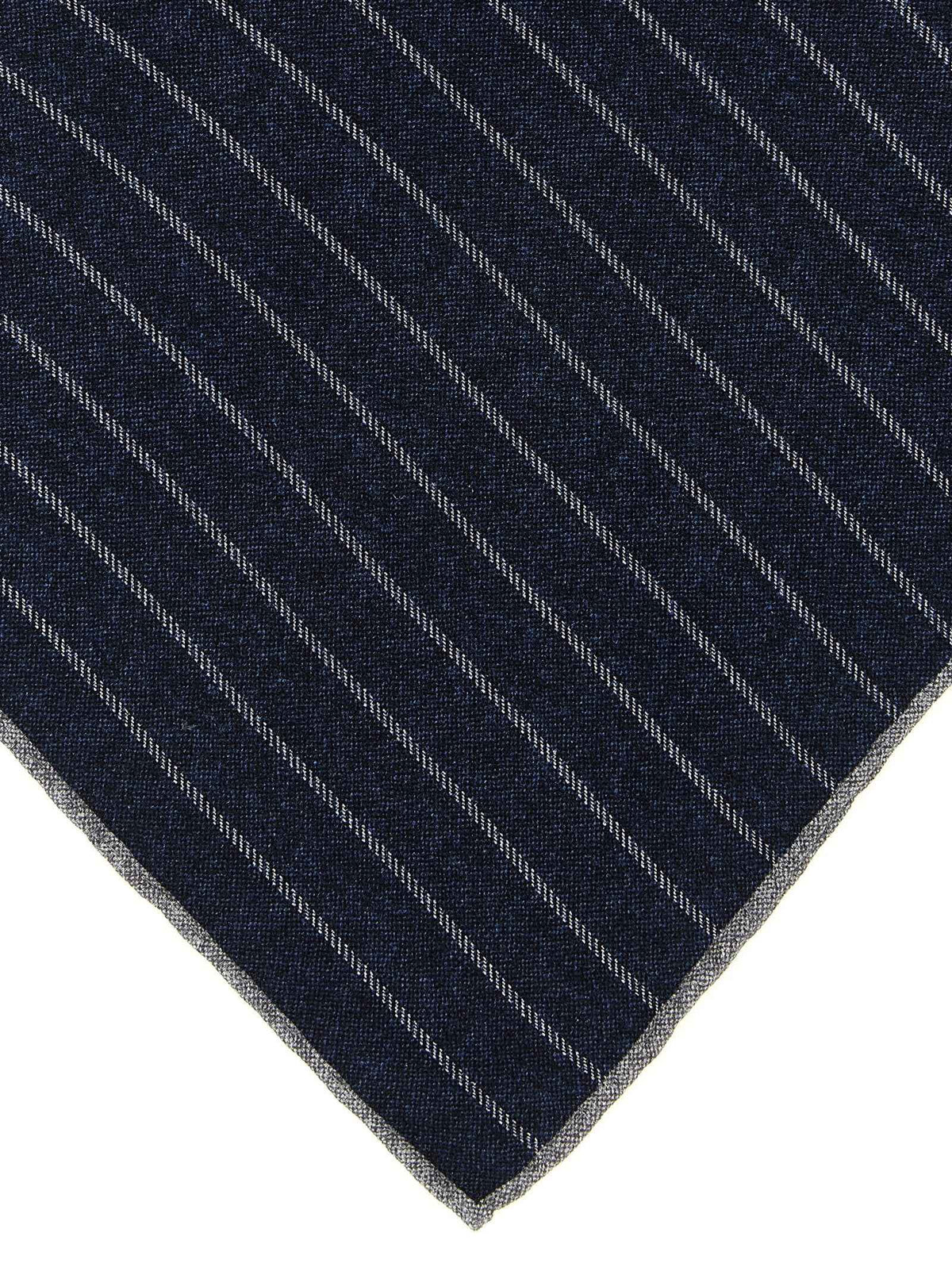 Brunello Cucinelli Blue Silk Pocket Square